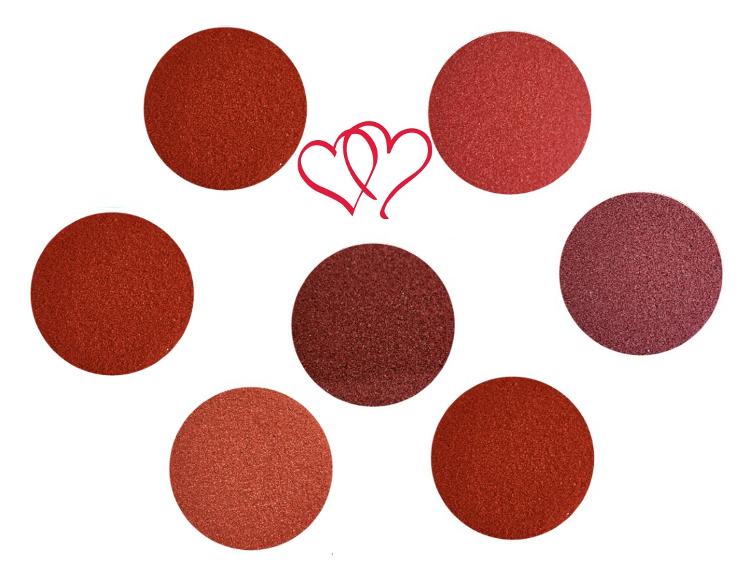 Areia Colorida MALEOGA® - Tons de Vermelho