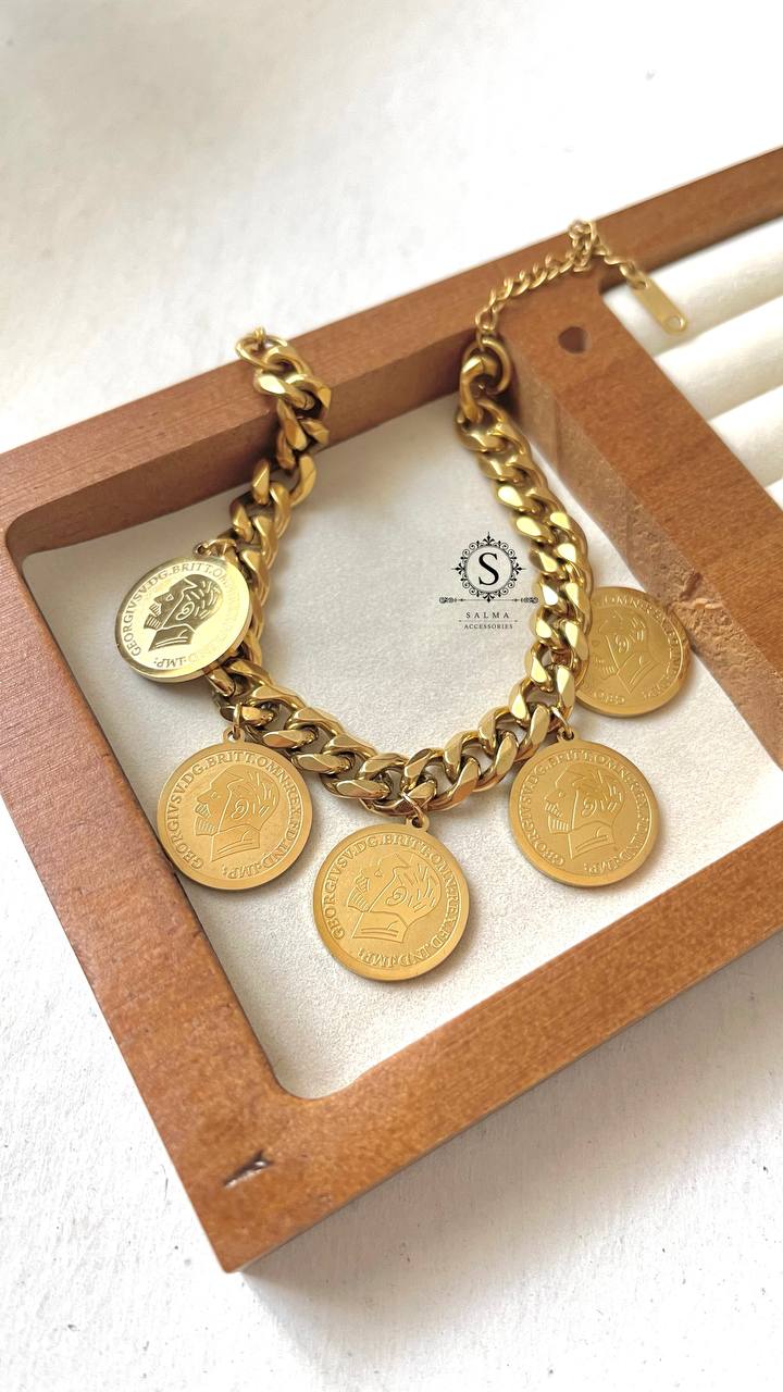 coins bracelet