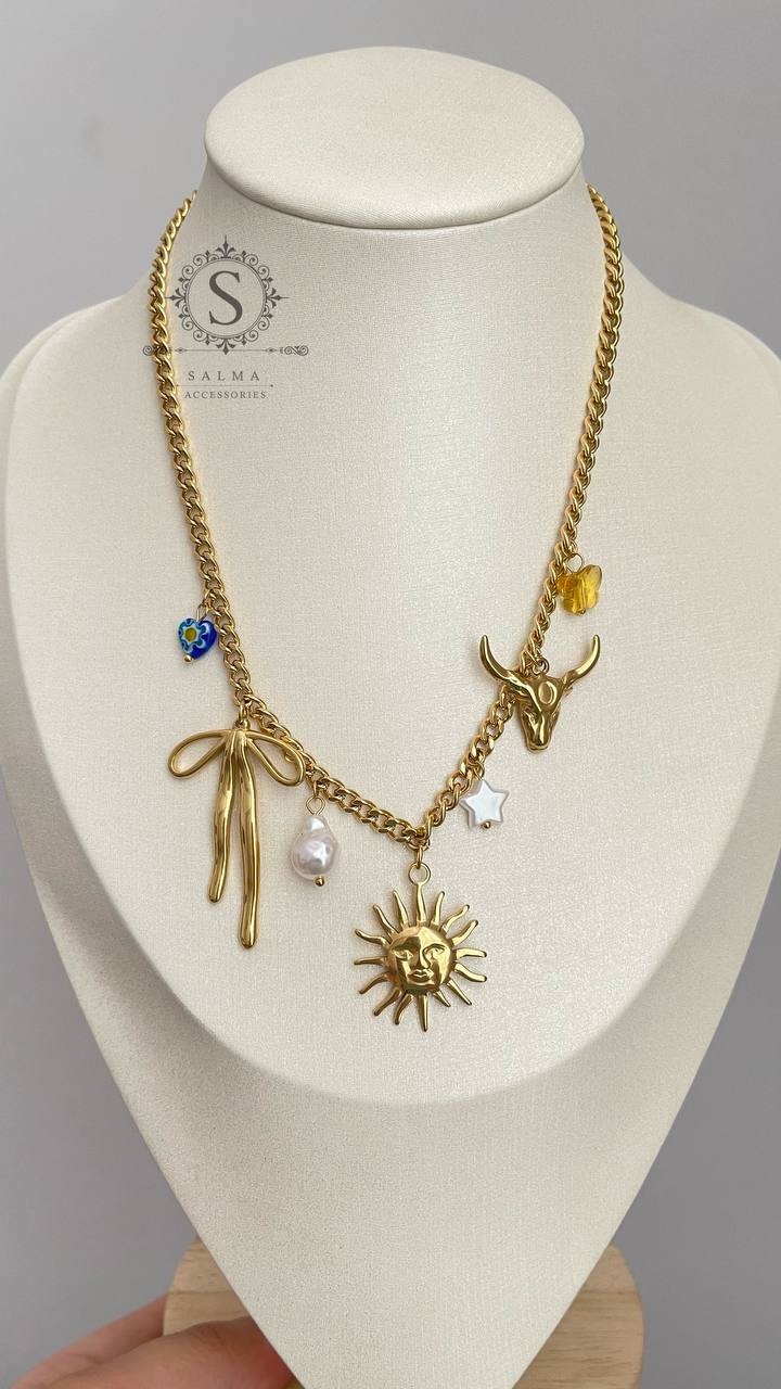 sun necklace