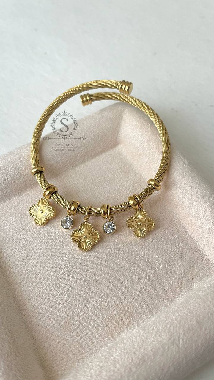 van cleef white bangle