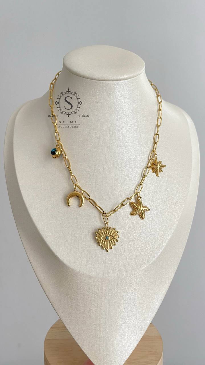 charmes eyes necklace