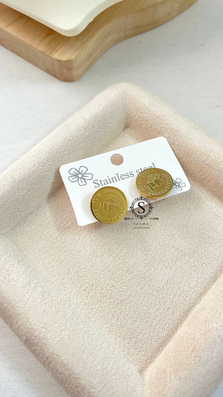 big coin earring