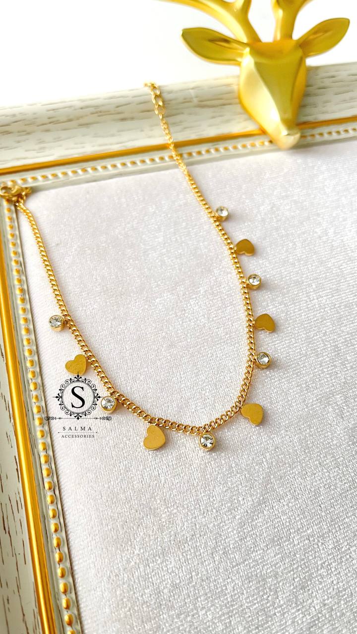 heart anklet
