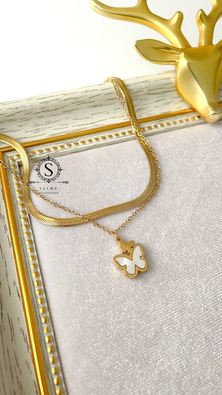 white butterfly anklet2