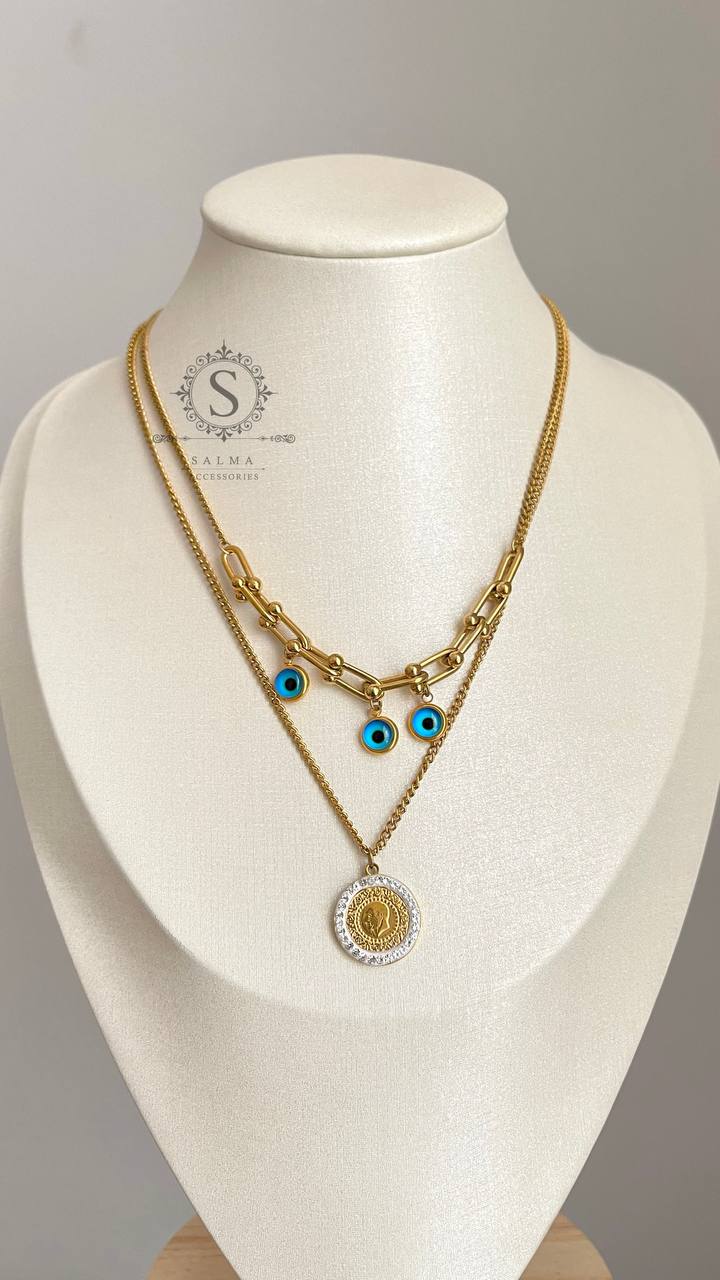 eye&coin necklace