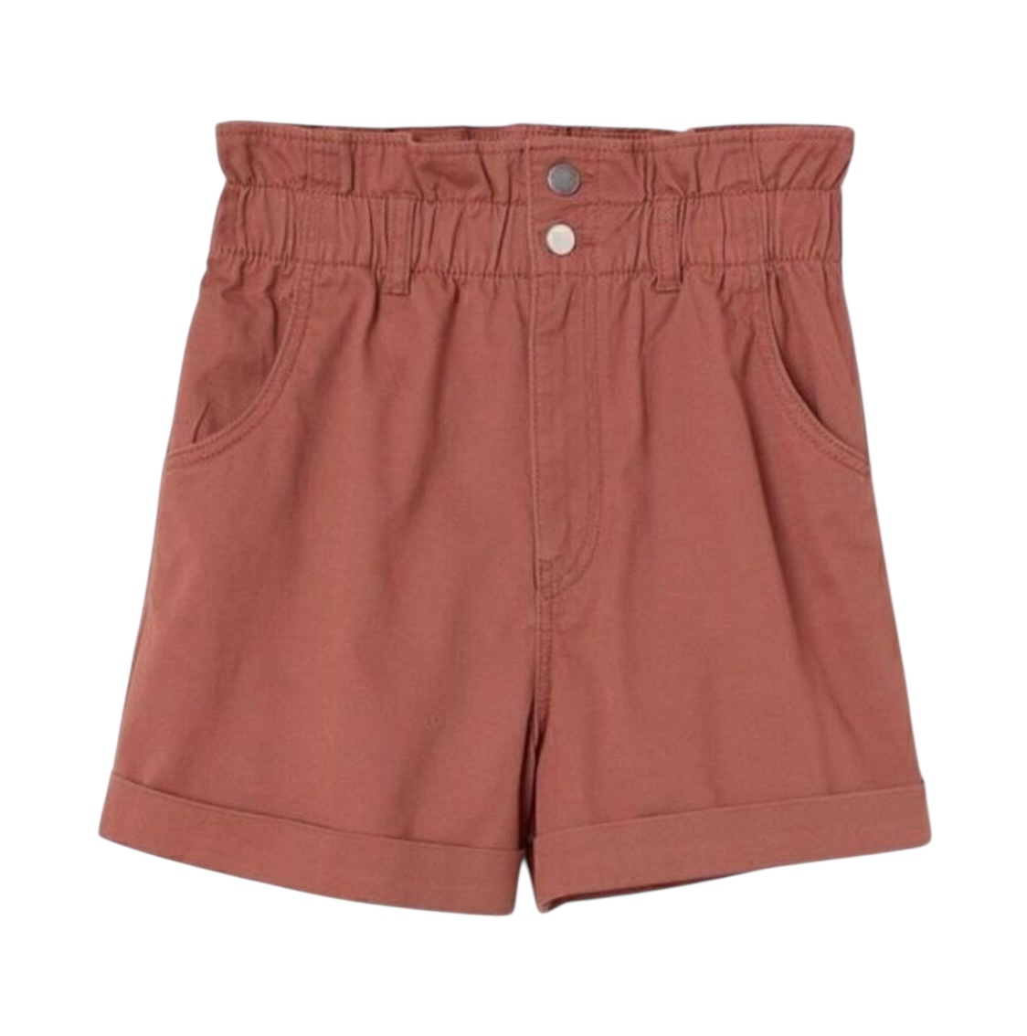 H&M Cotton Paper-bag Shorts