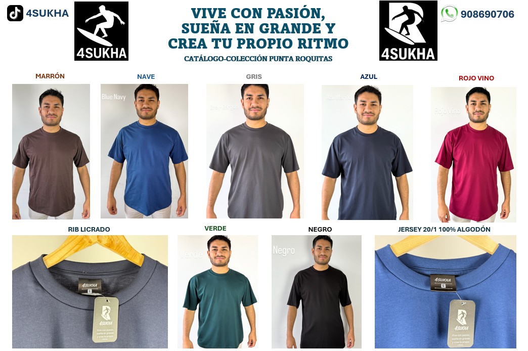 3 x 99 Soles - Polos Oversize Marca 4SUKHA