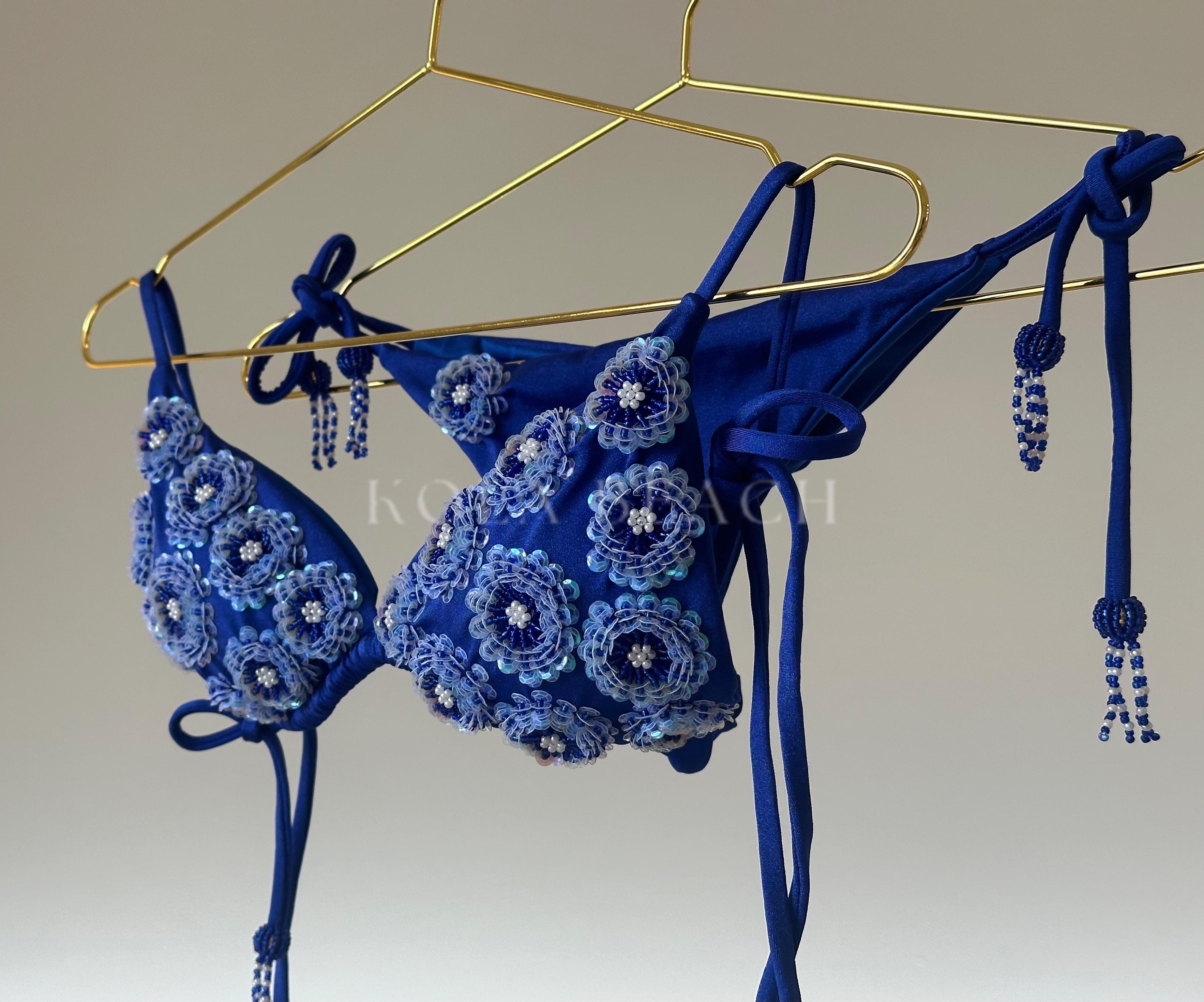 Blue Flor Bikini