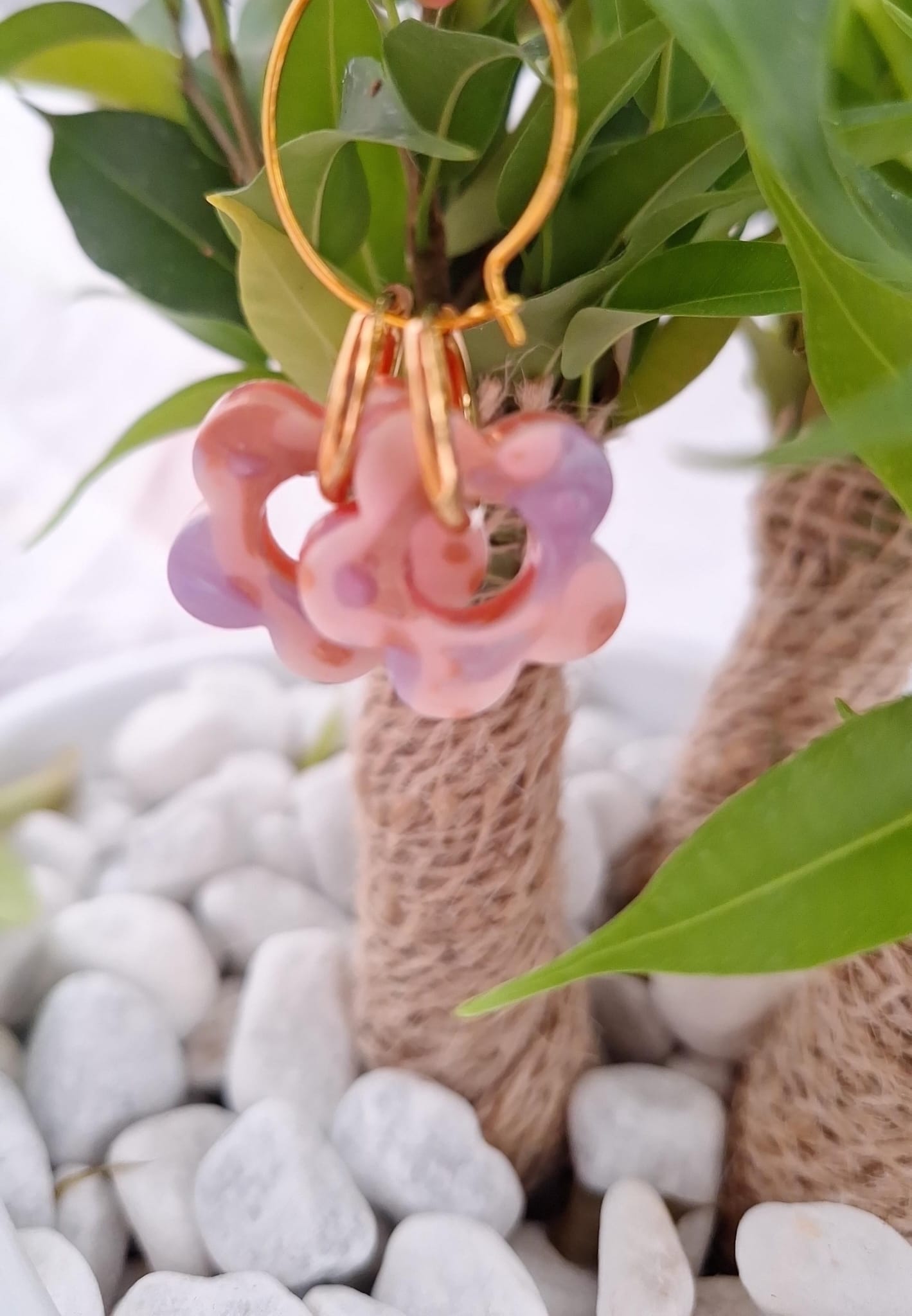 Boucles d'oreilles bifaces