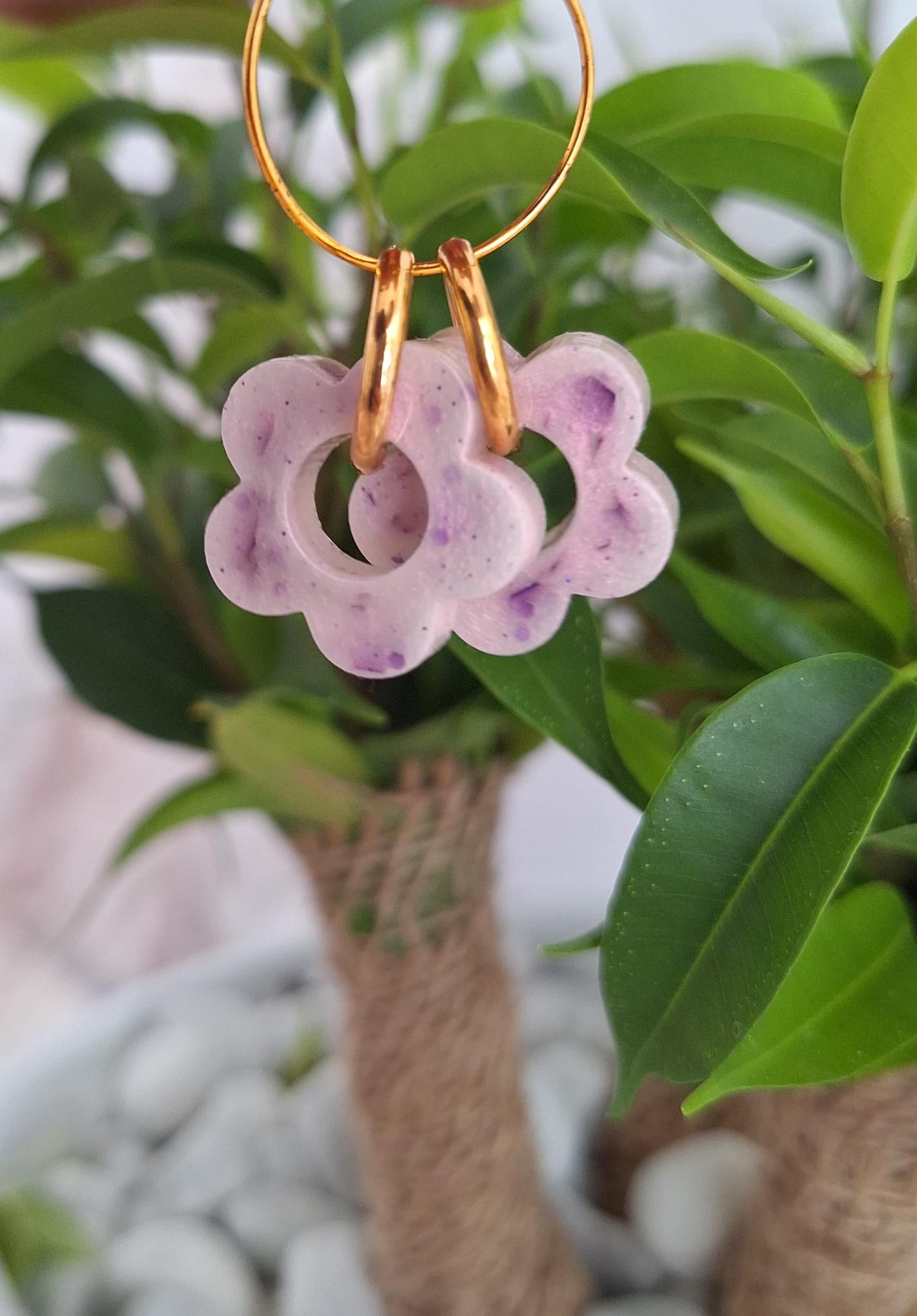 Boucles d'oreilles bifaces