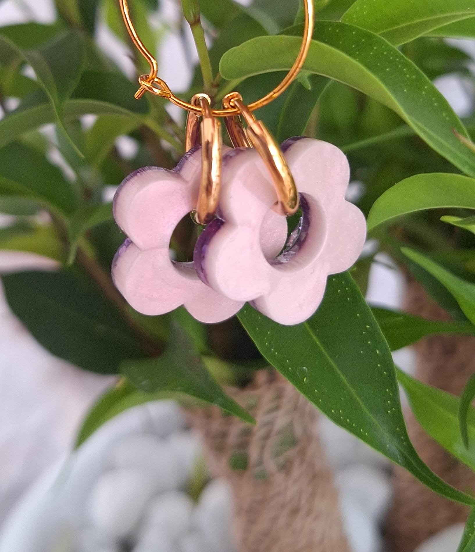 Boucles d'oreilles bifaces