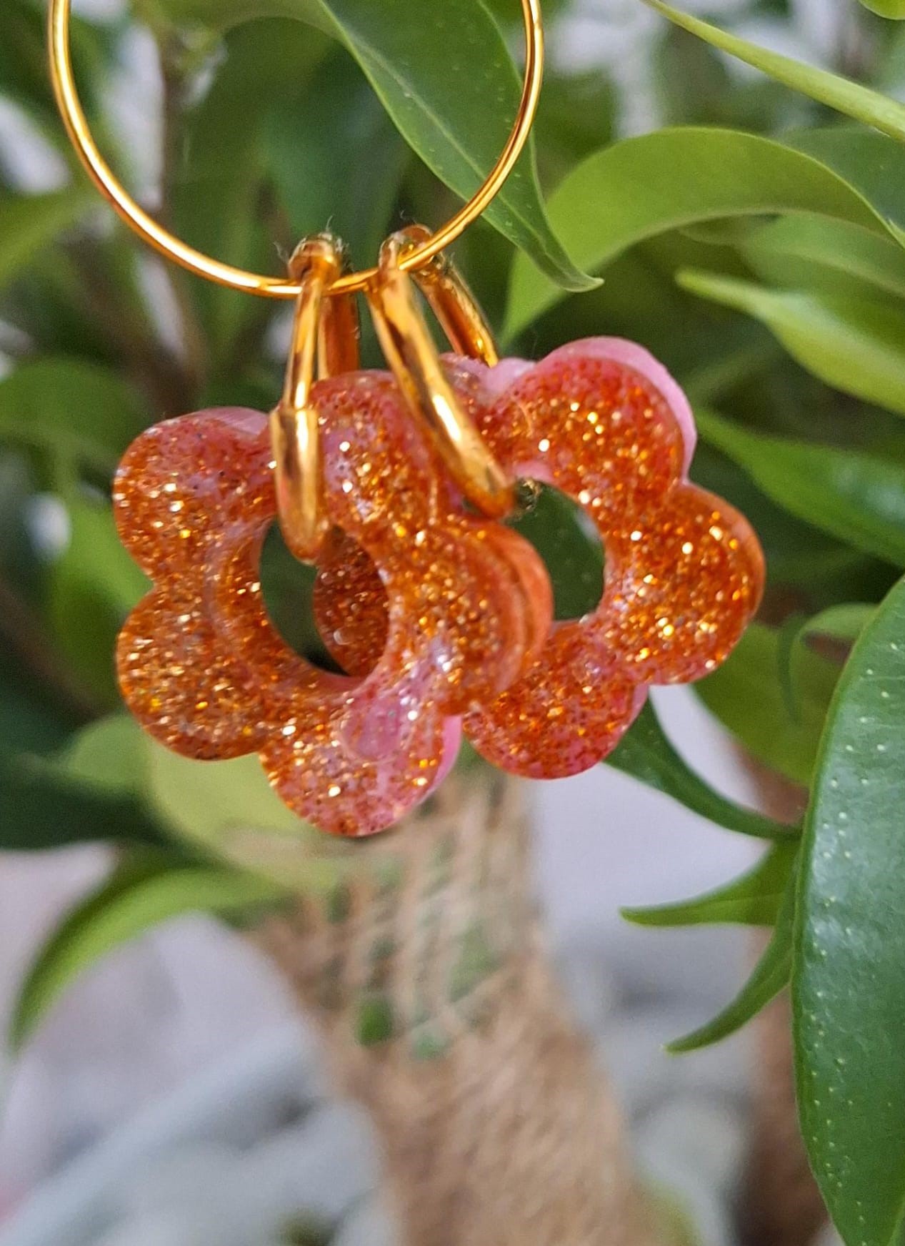 Boucles d'oreilles bifaces