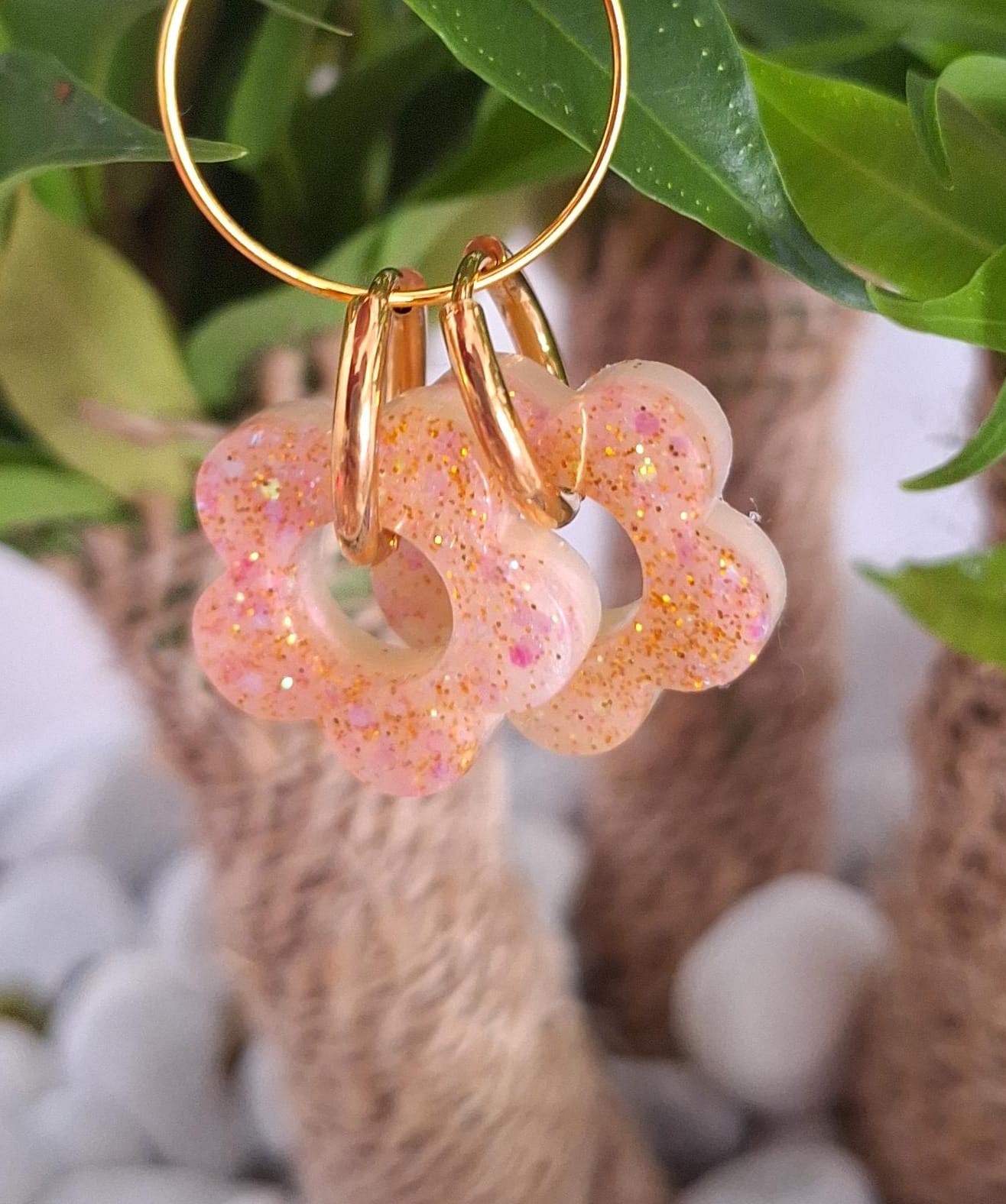 Boucles d'oreilles bifaces