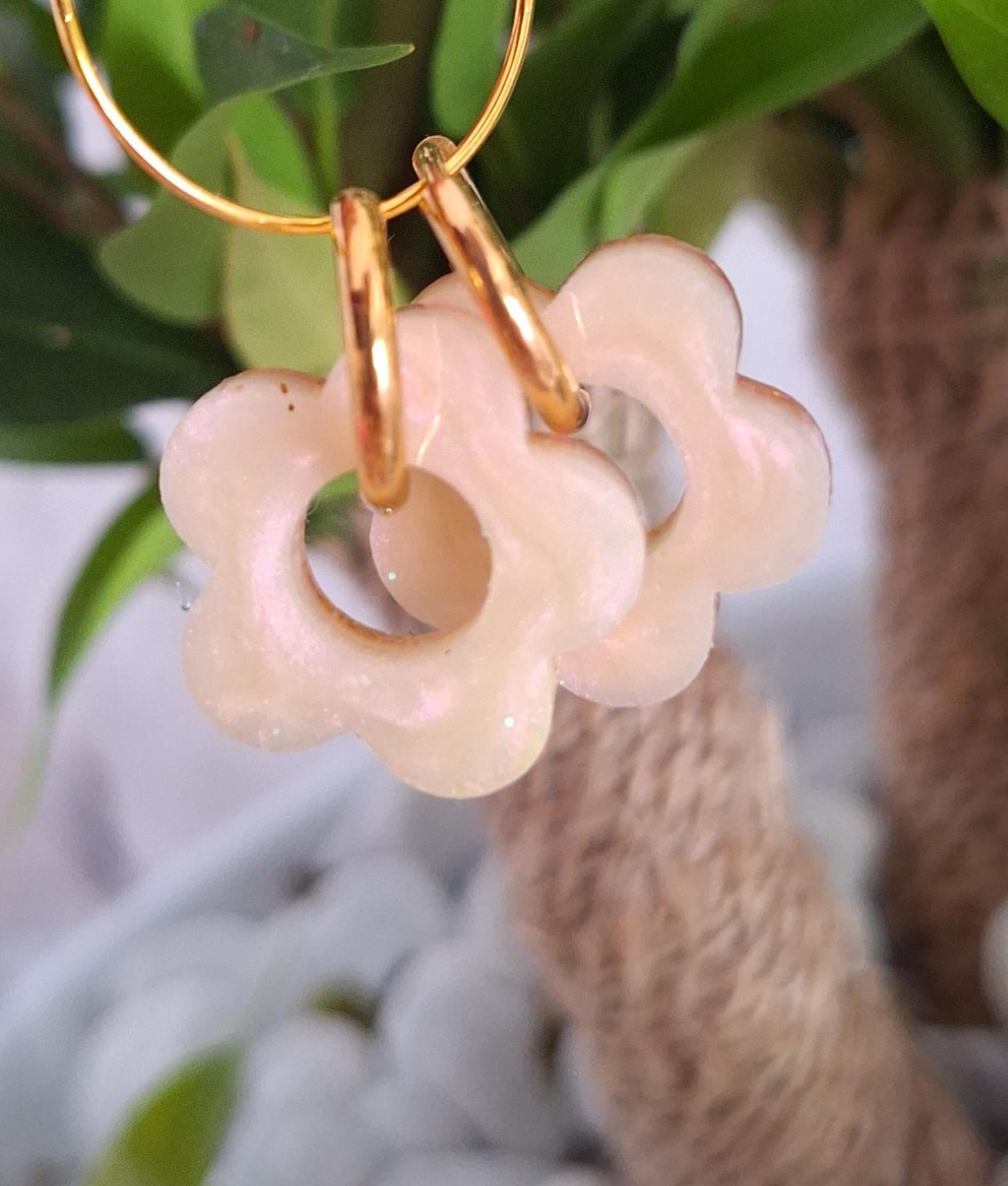 Boucles d'oreilles bifaces