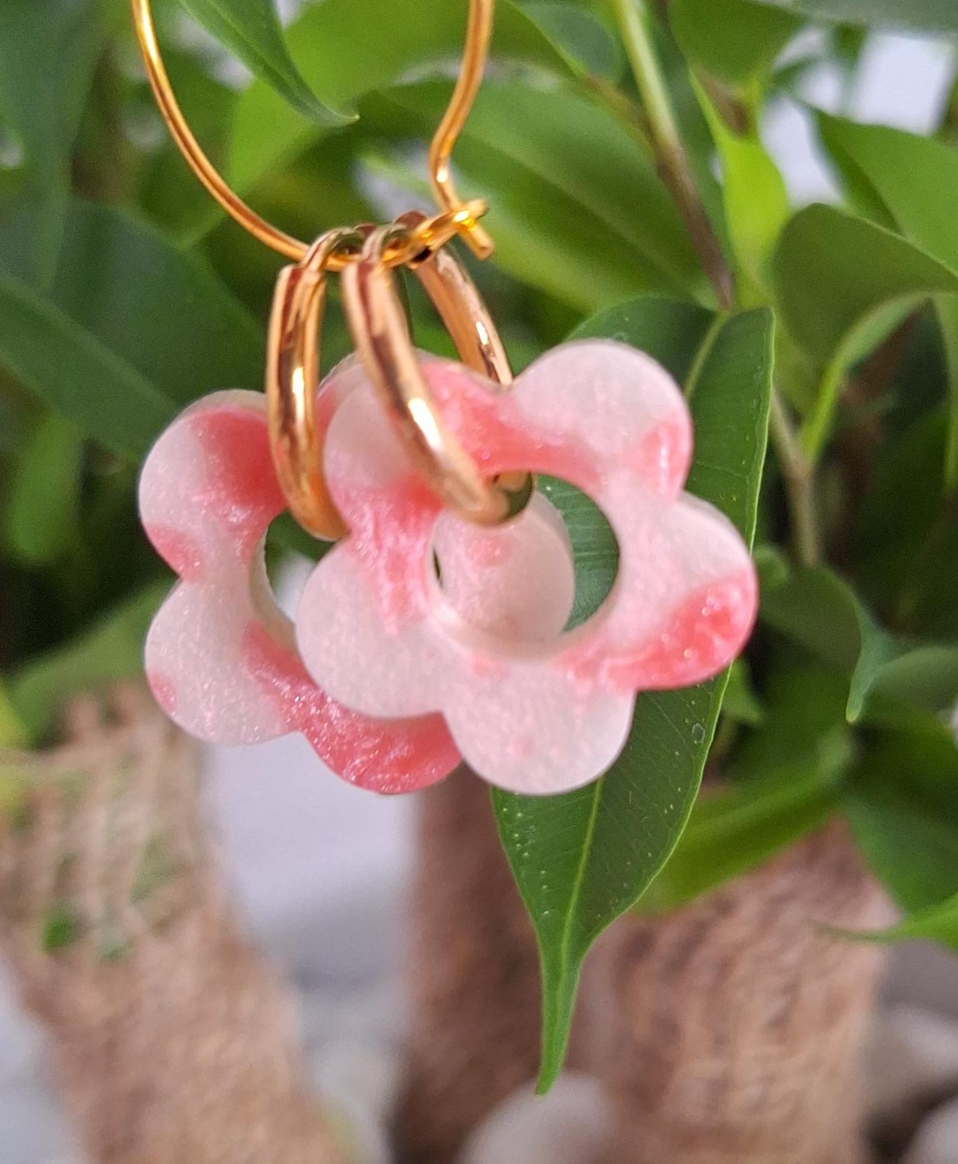 Boucles d'oreilles bifaces