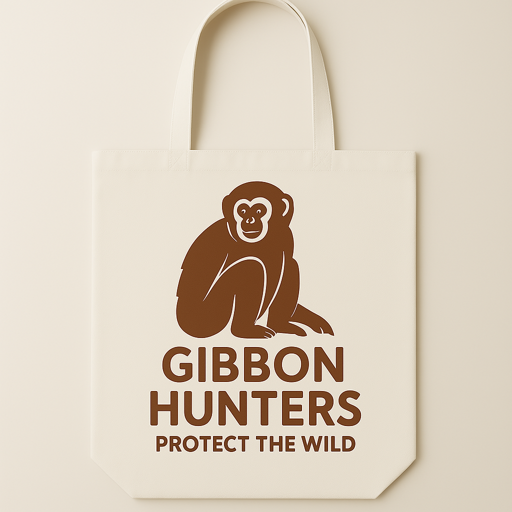 Gibbon Hunters Tote – "Protect the Wild"