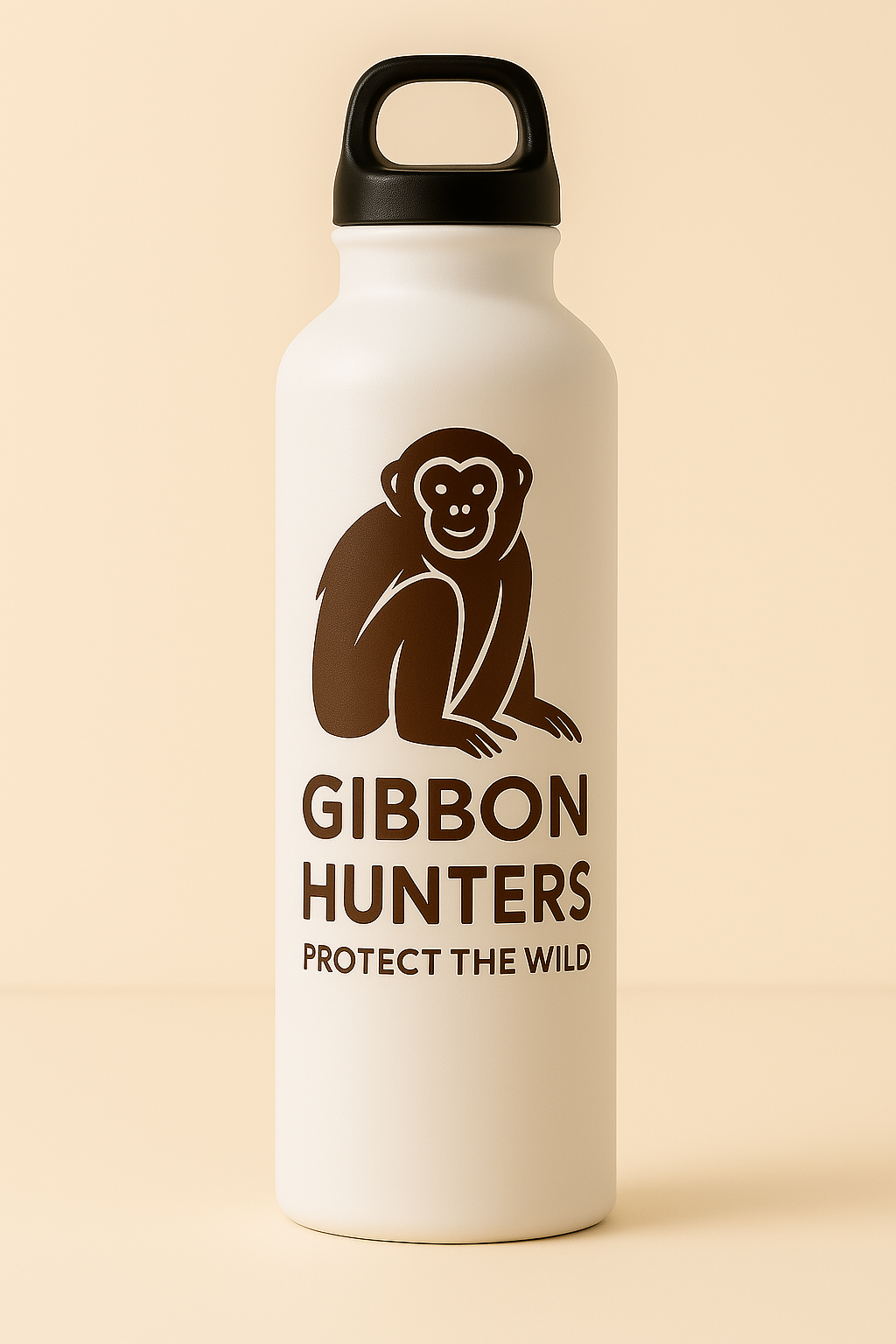 Gibbon Hunters Metal Water Bottle