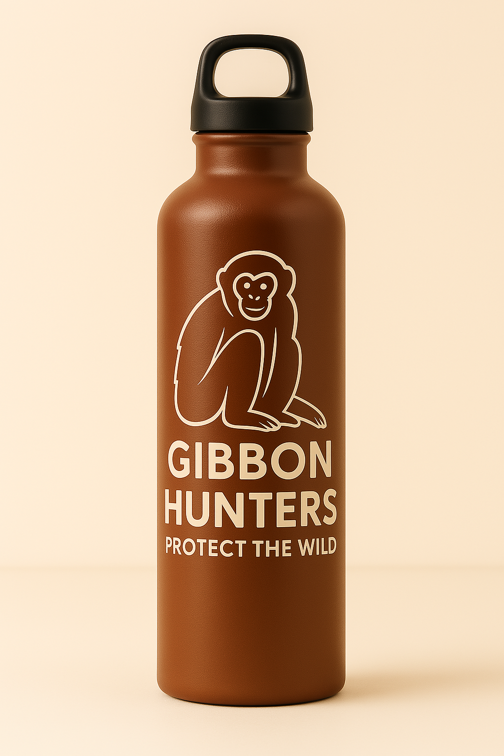Gibbon Hunters Metal Water Bottle