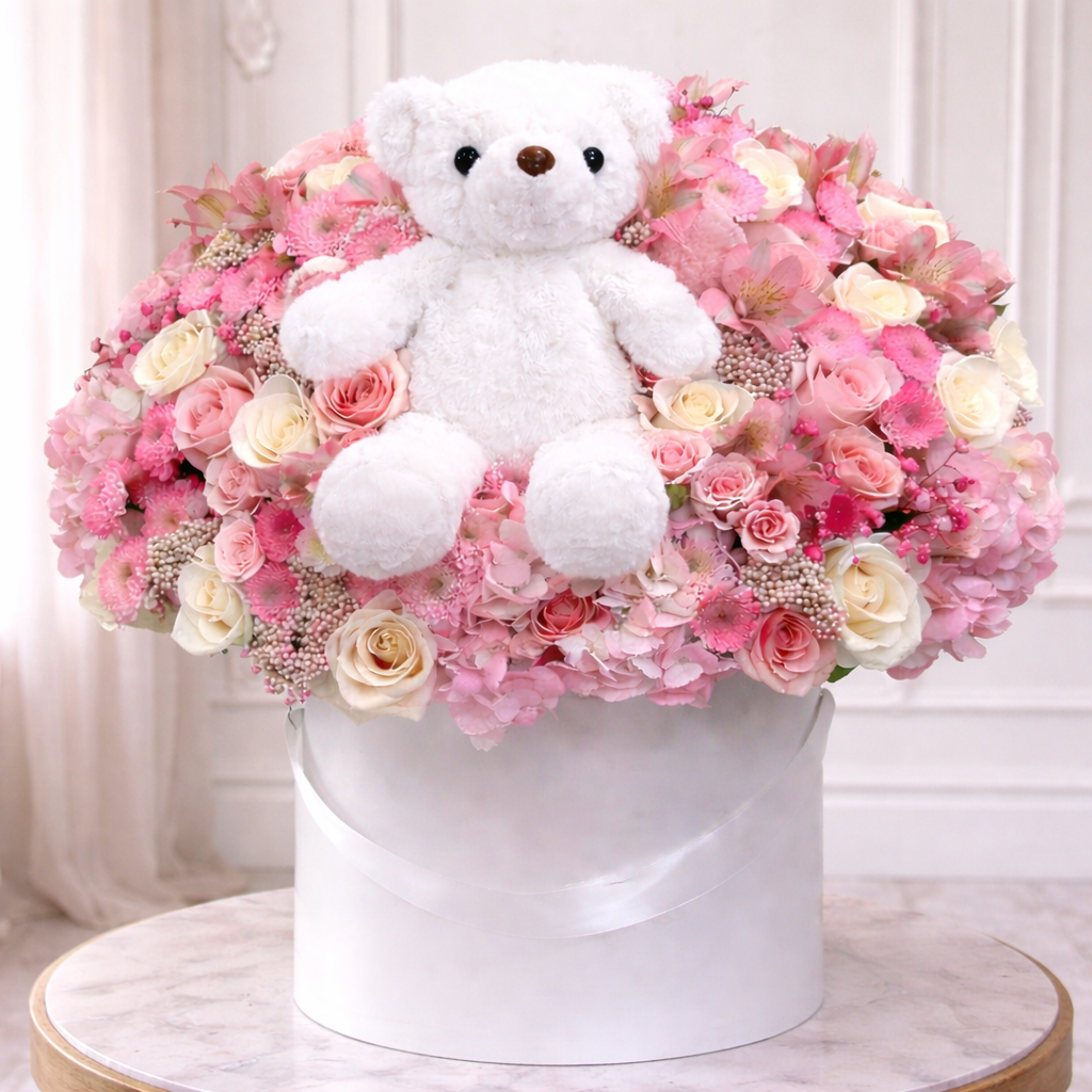Blush Teddy Love Box