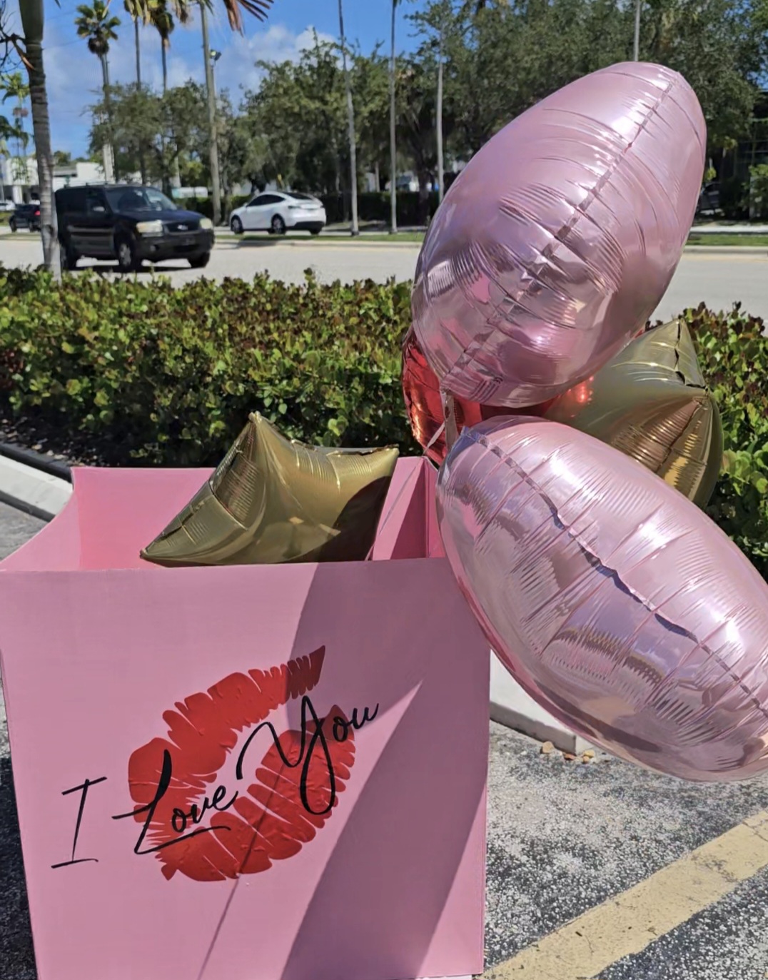 Luxe Love Surprise Box with Teddy & Balloons