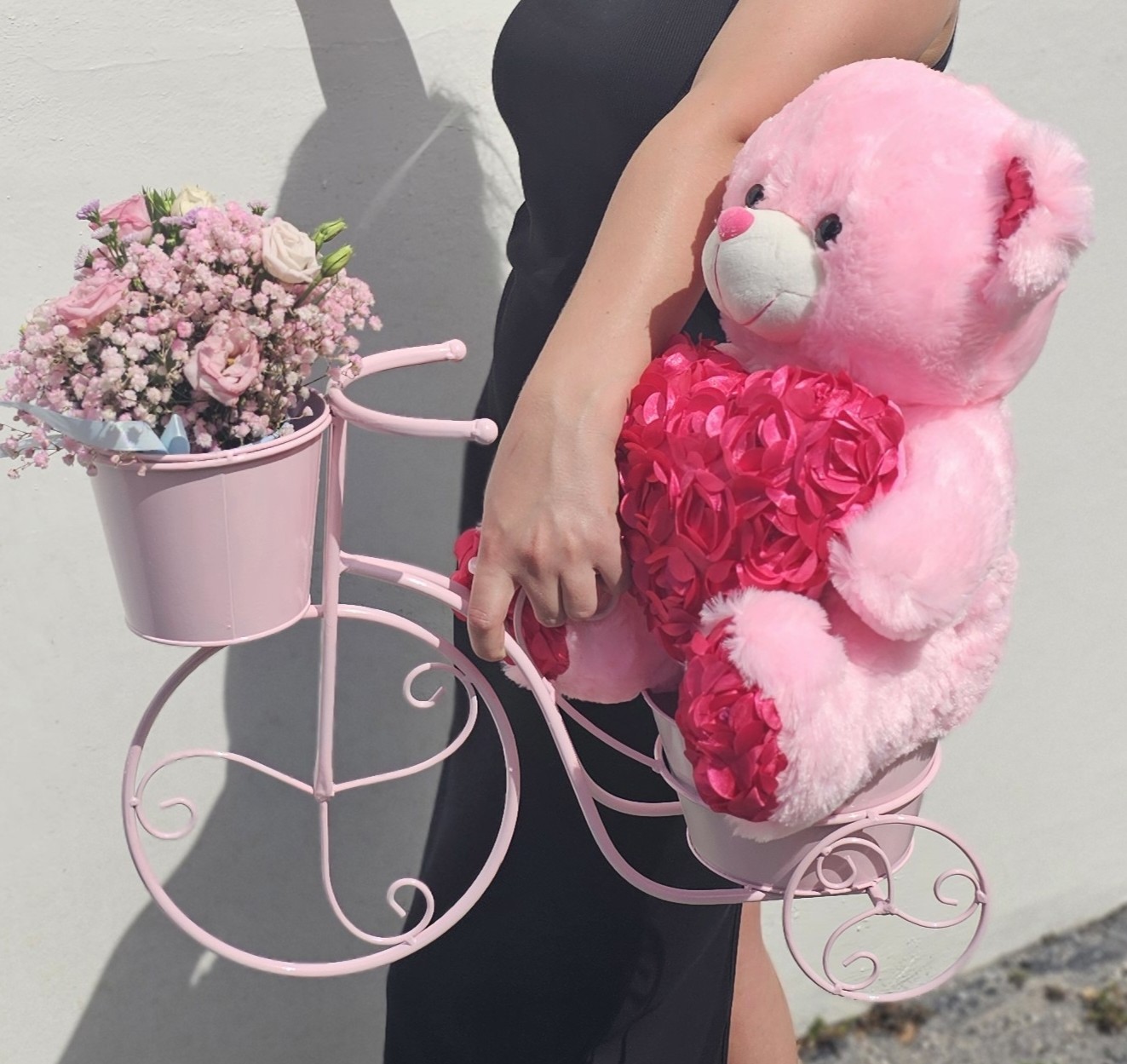 🎀 Pink Bicycle Bloom & Cuddle Set