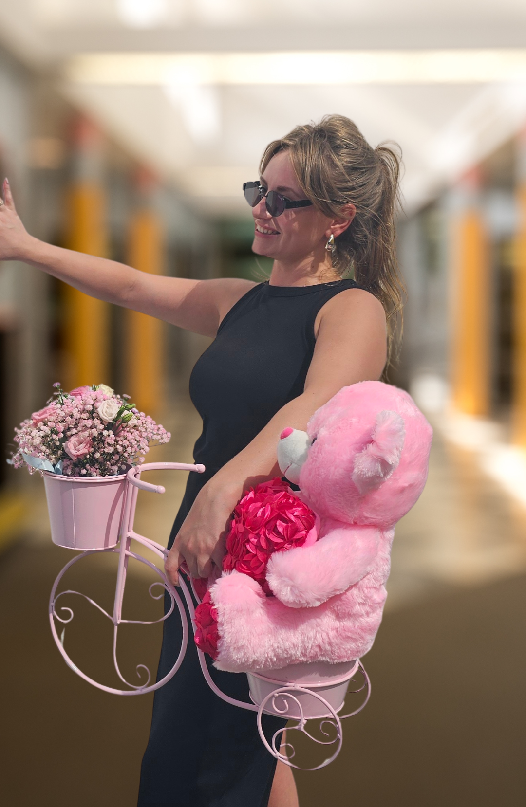 🎀 Pink Bicycle Bloom & Cuddle Set