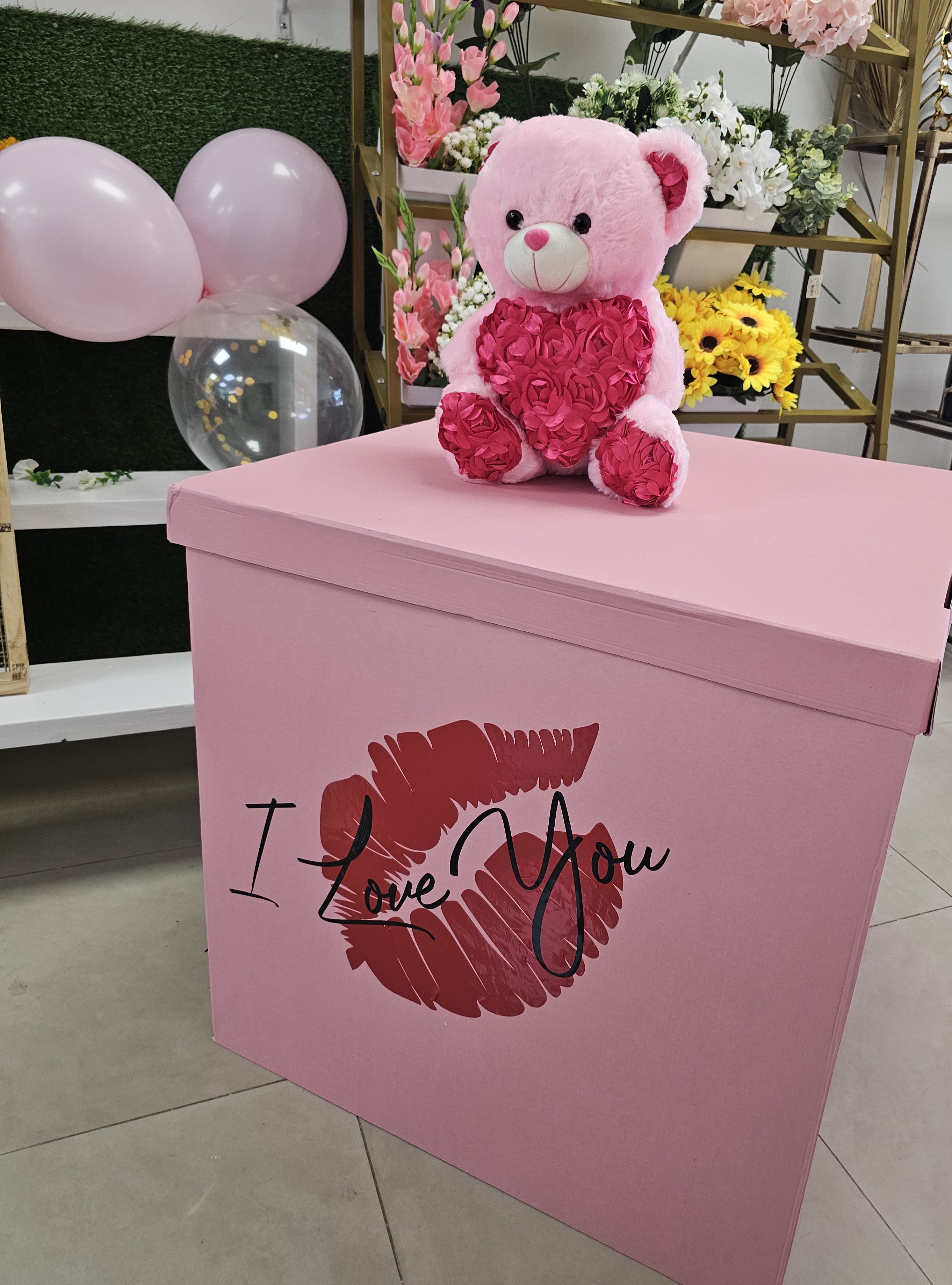 Luxe Love Surprise Box with Teddy & Balloons