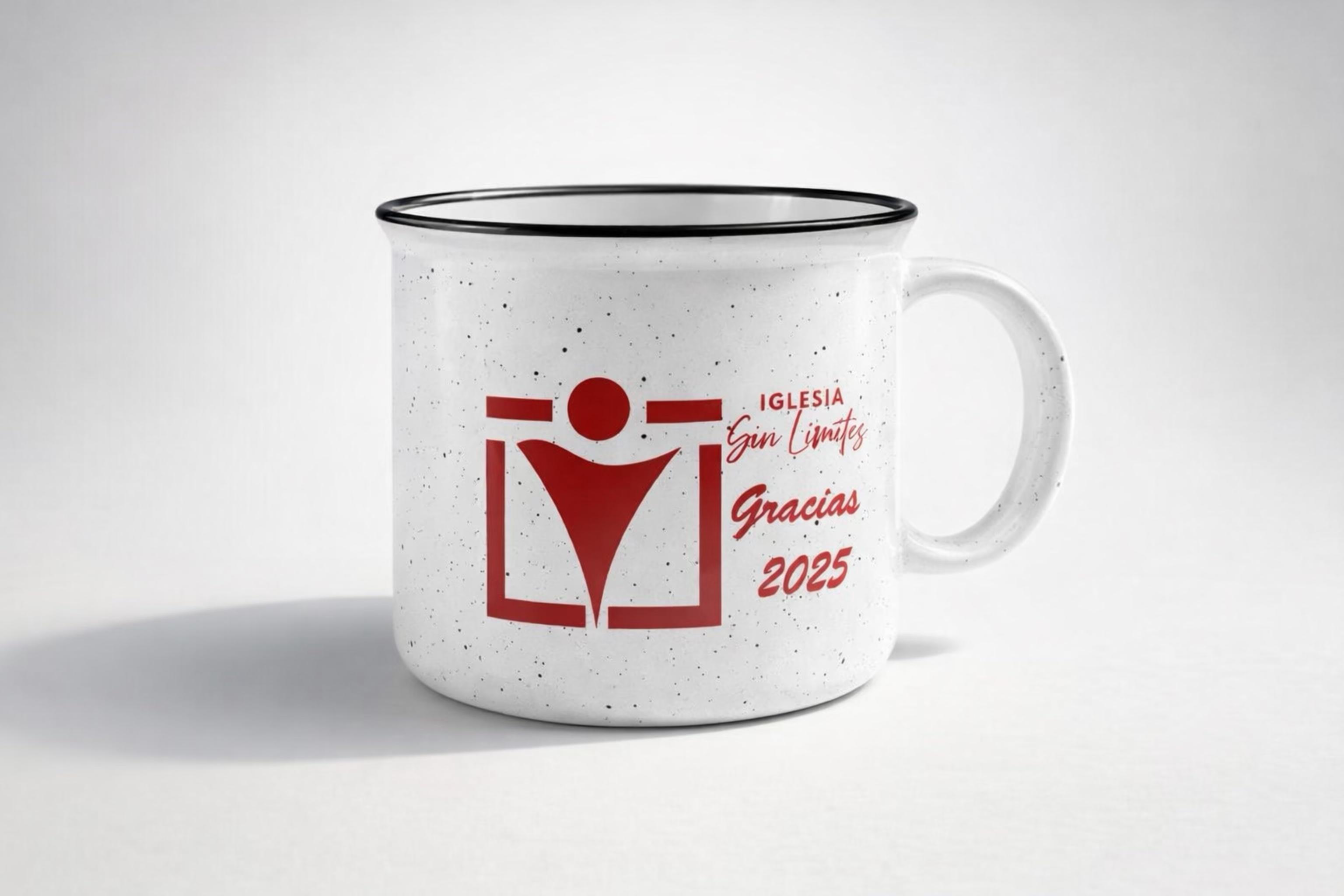 Taza Esmaltada Blanca