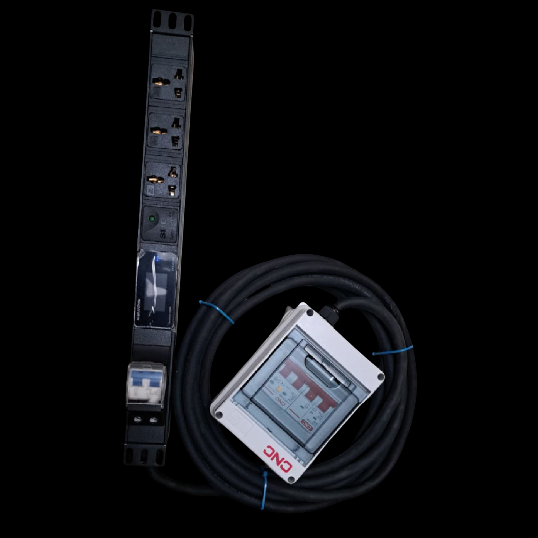 Power Strip Surge Protector Digital Voltage Measuring 32A/8000W