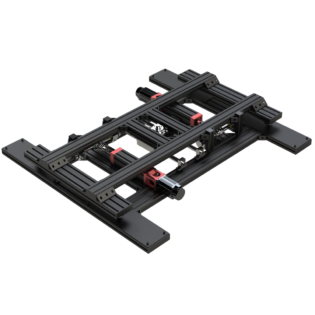 Traction Loss Extended Black 2DOF 80ST Servo Motors 