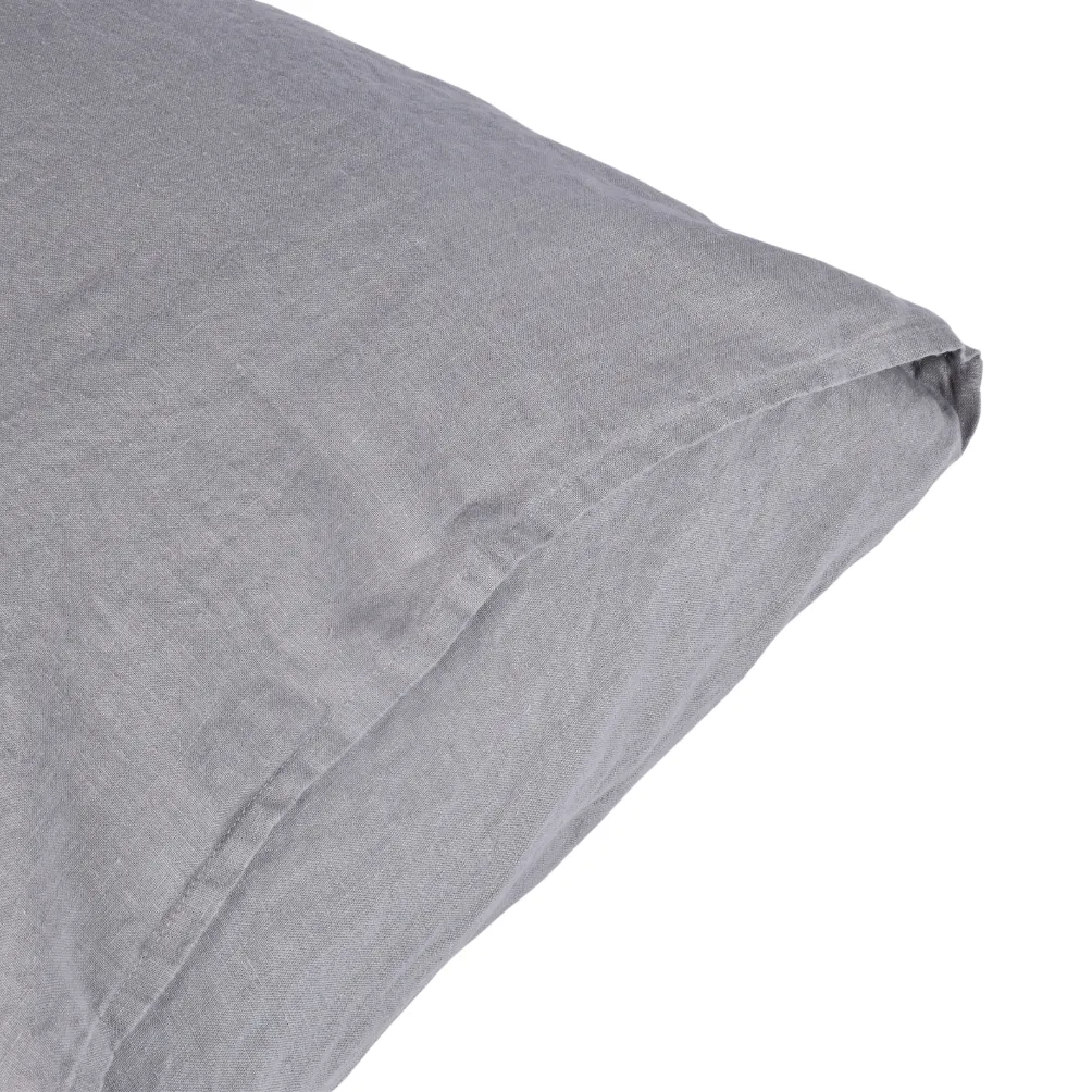 Pelenų Pilkas Lino Pagalvės Užvalkalas