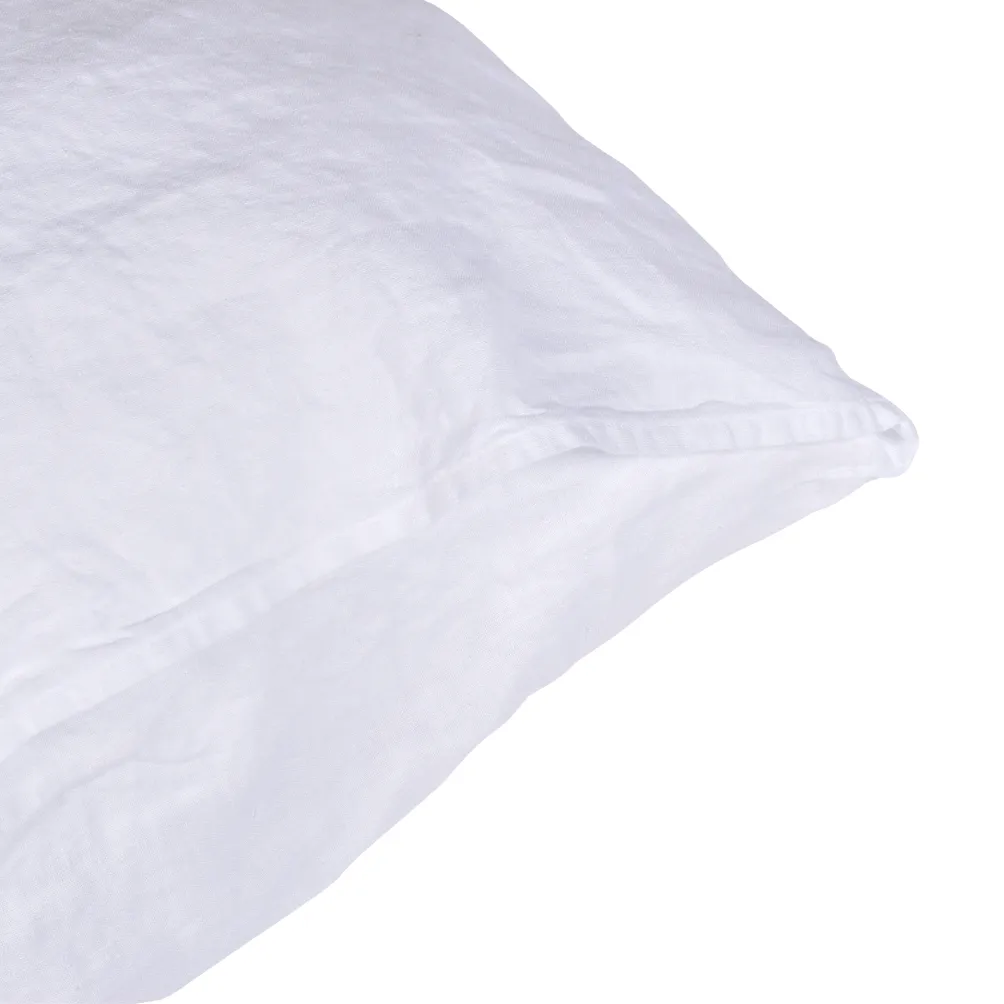 Baltas Lino Pagalvės Užvalkalas