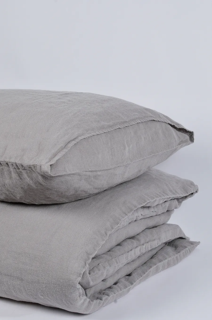 Lino Patalynės Komplektas - Pelenų Pilka