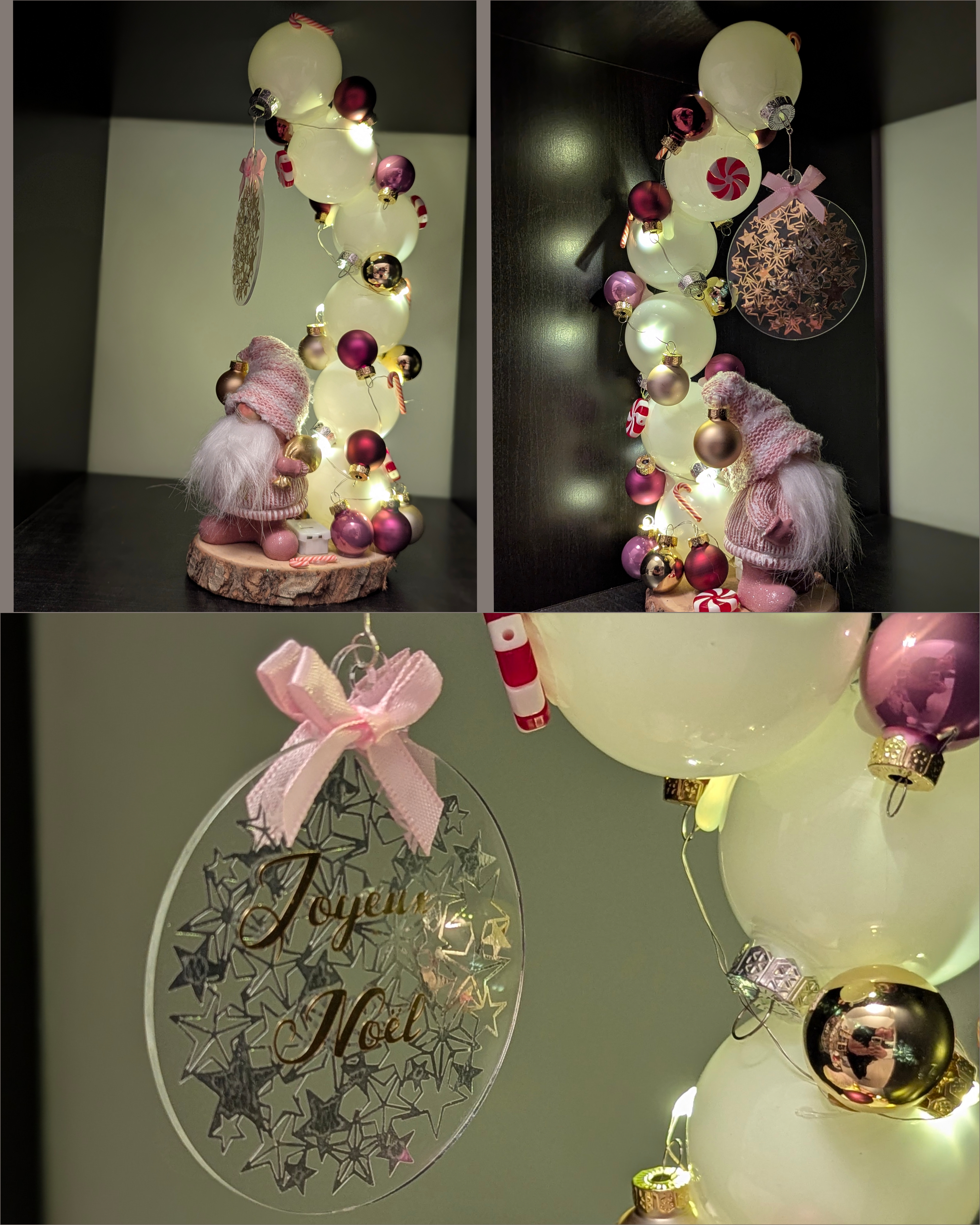 Décoration Gnome rose