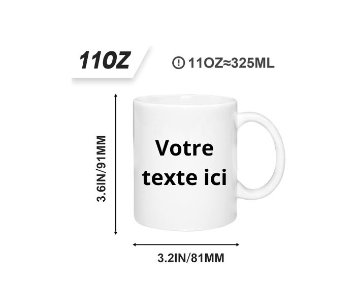 Tasse personnalisable 