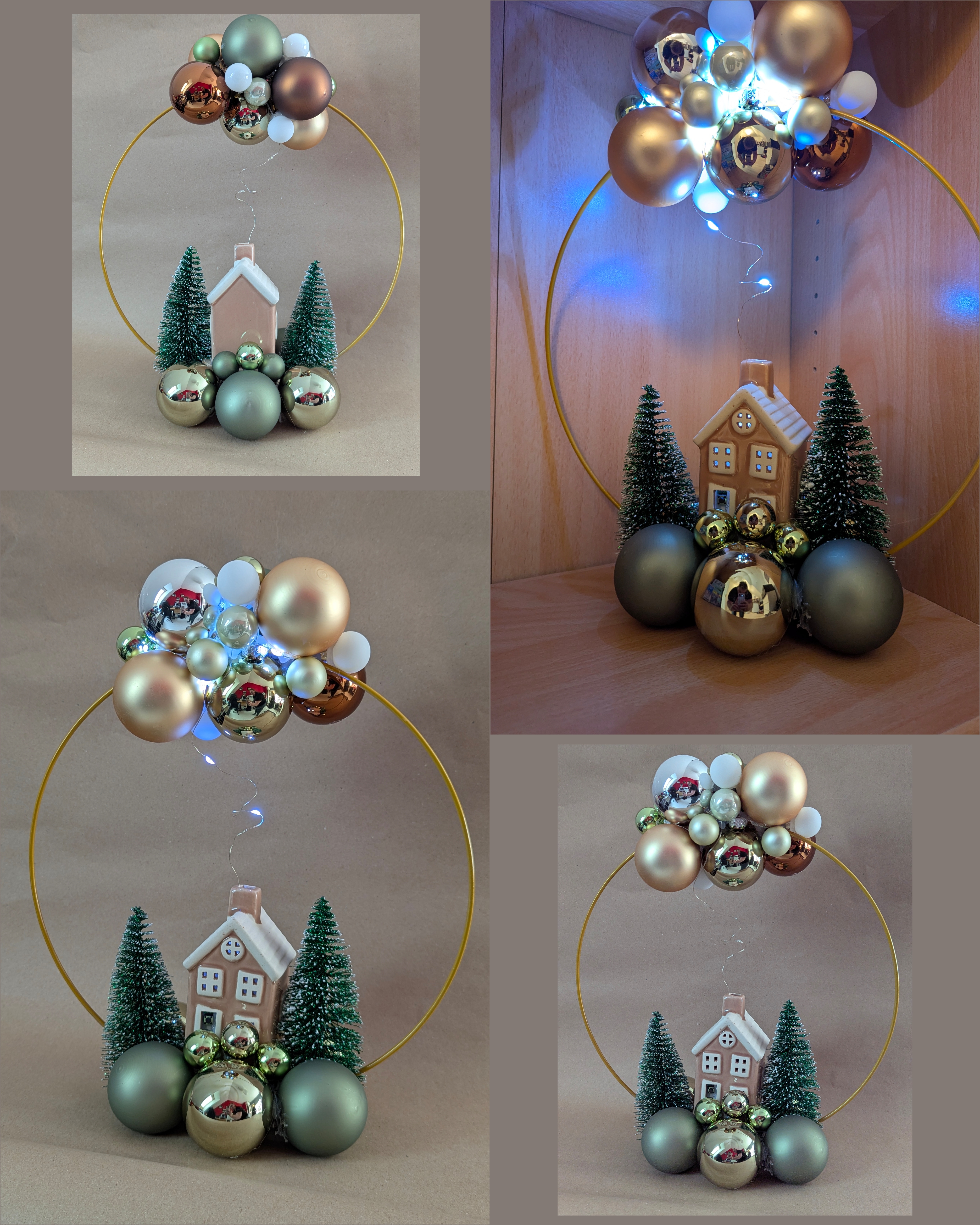Décoration de Noël maison et sapins
