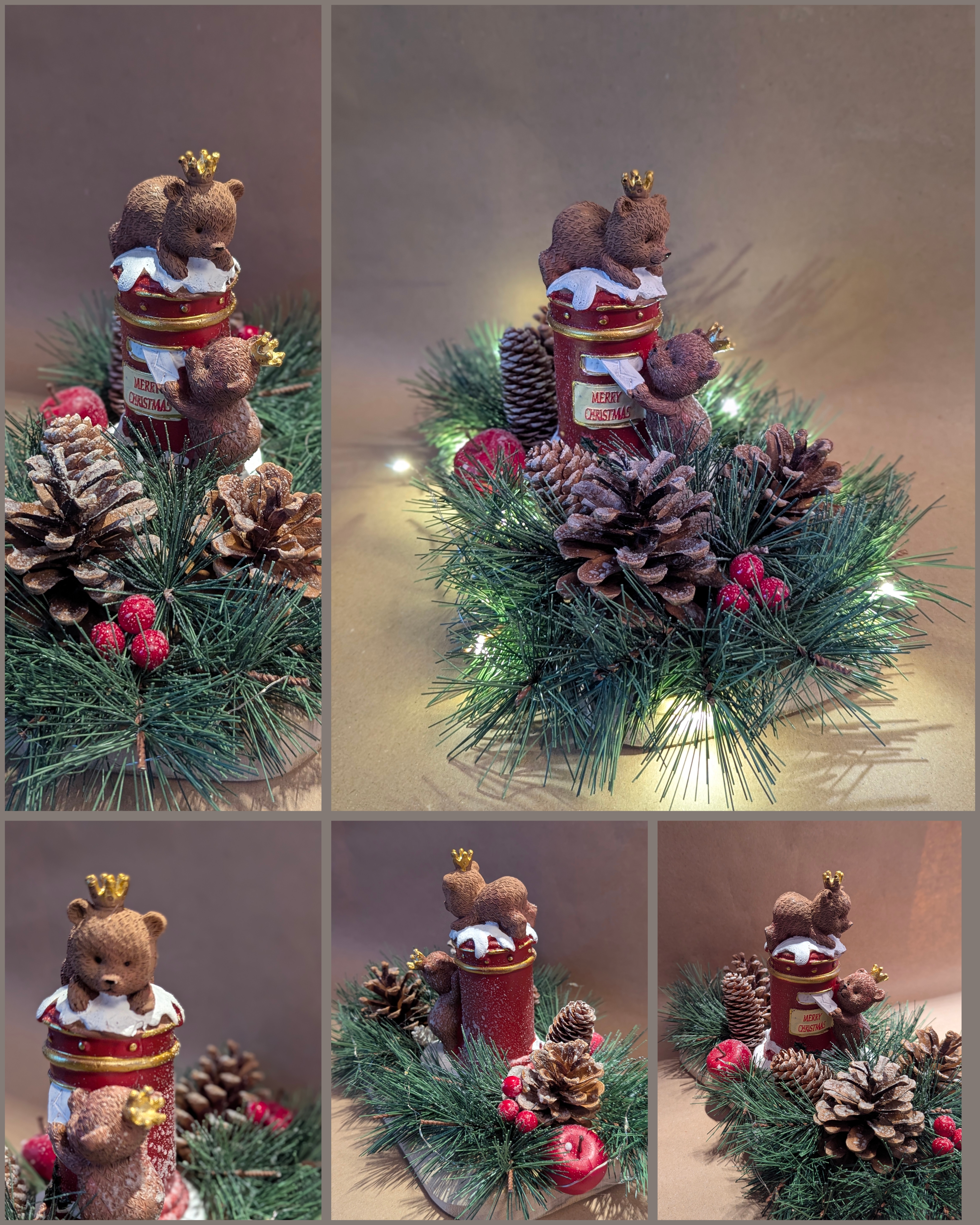 Décoration de Noël avec oursons