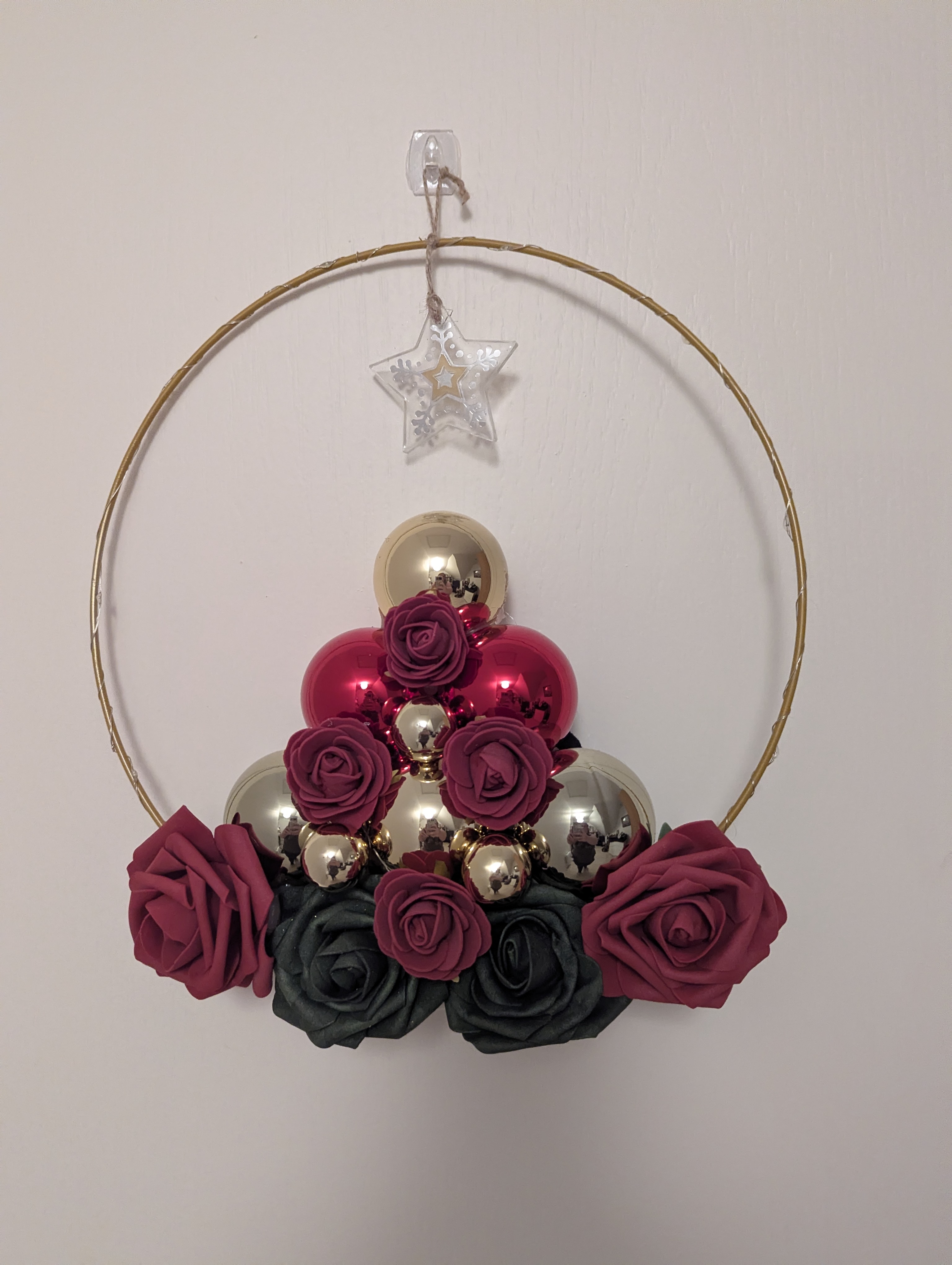 Couronne de Noël lumineuse