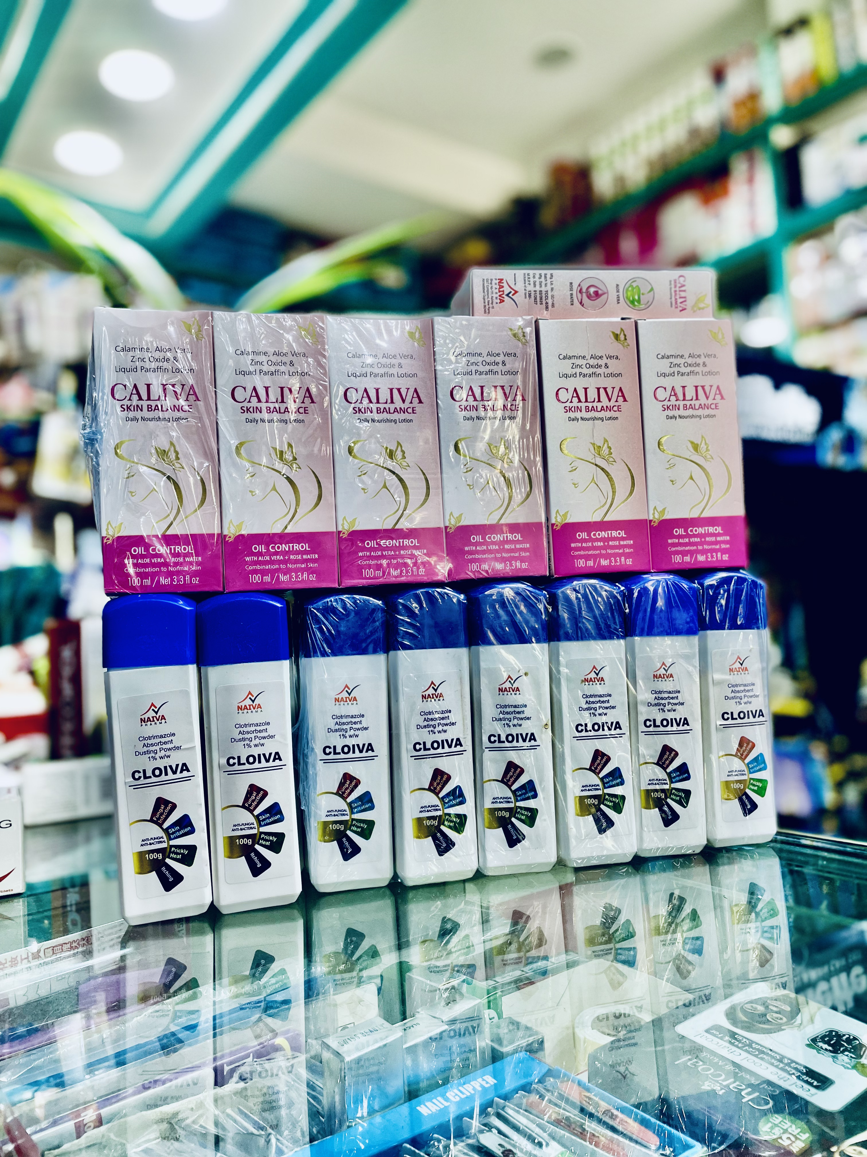 Clovia Deodorant and Caliva Hair Serum