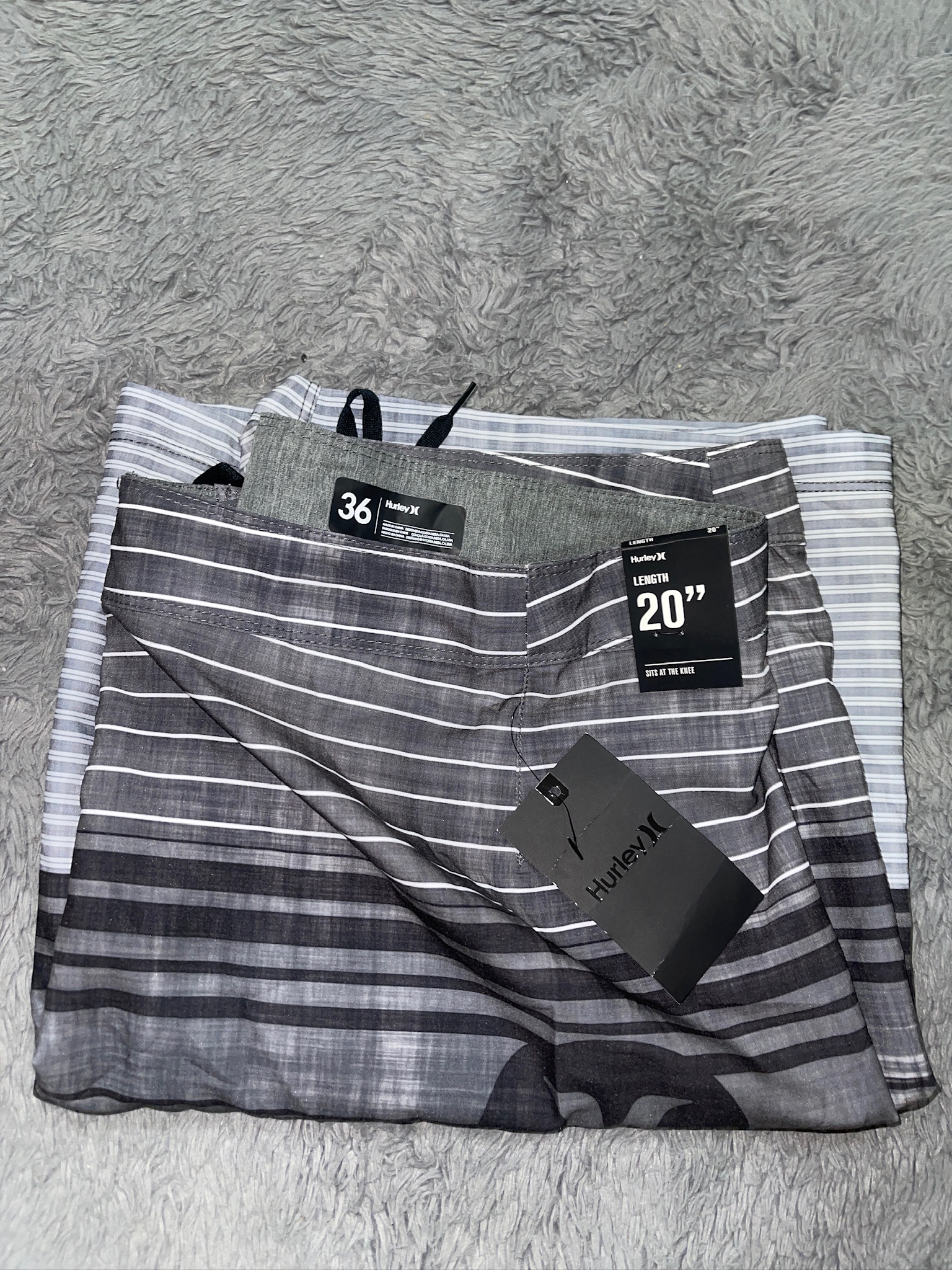 Hurley Men’s Striped Boardshorts