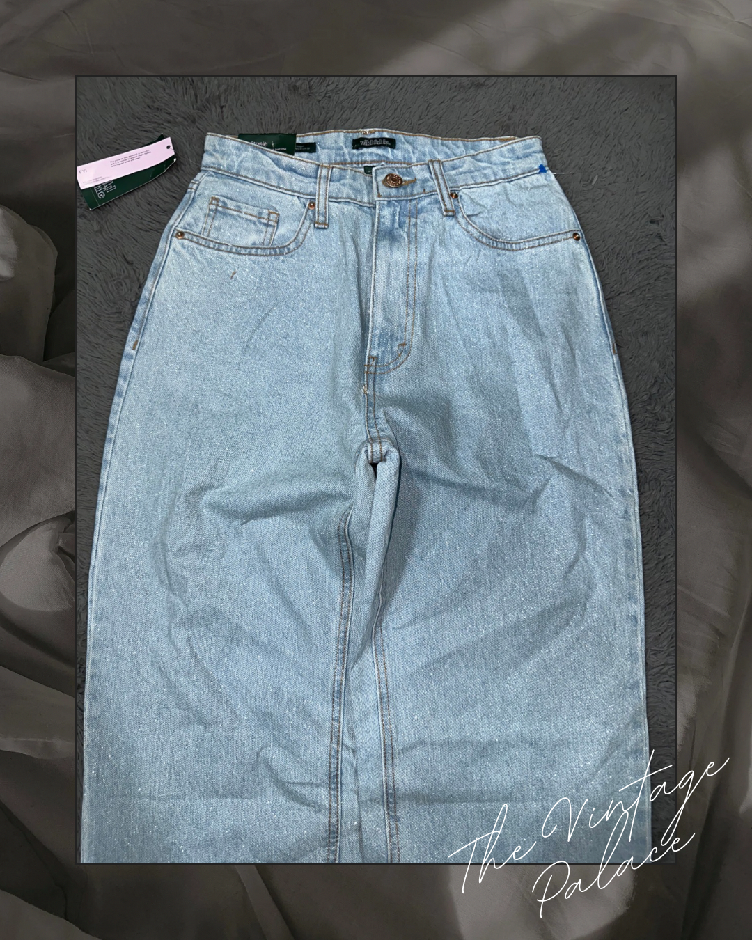 High-Waisted Vintage Blue Jeans