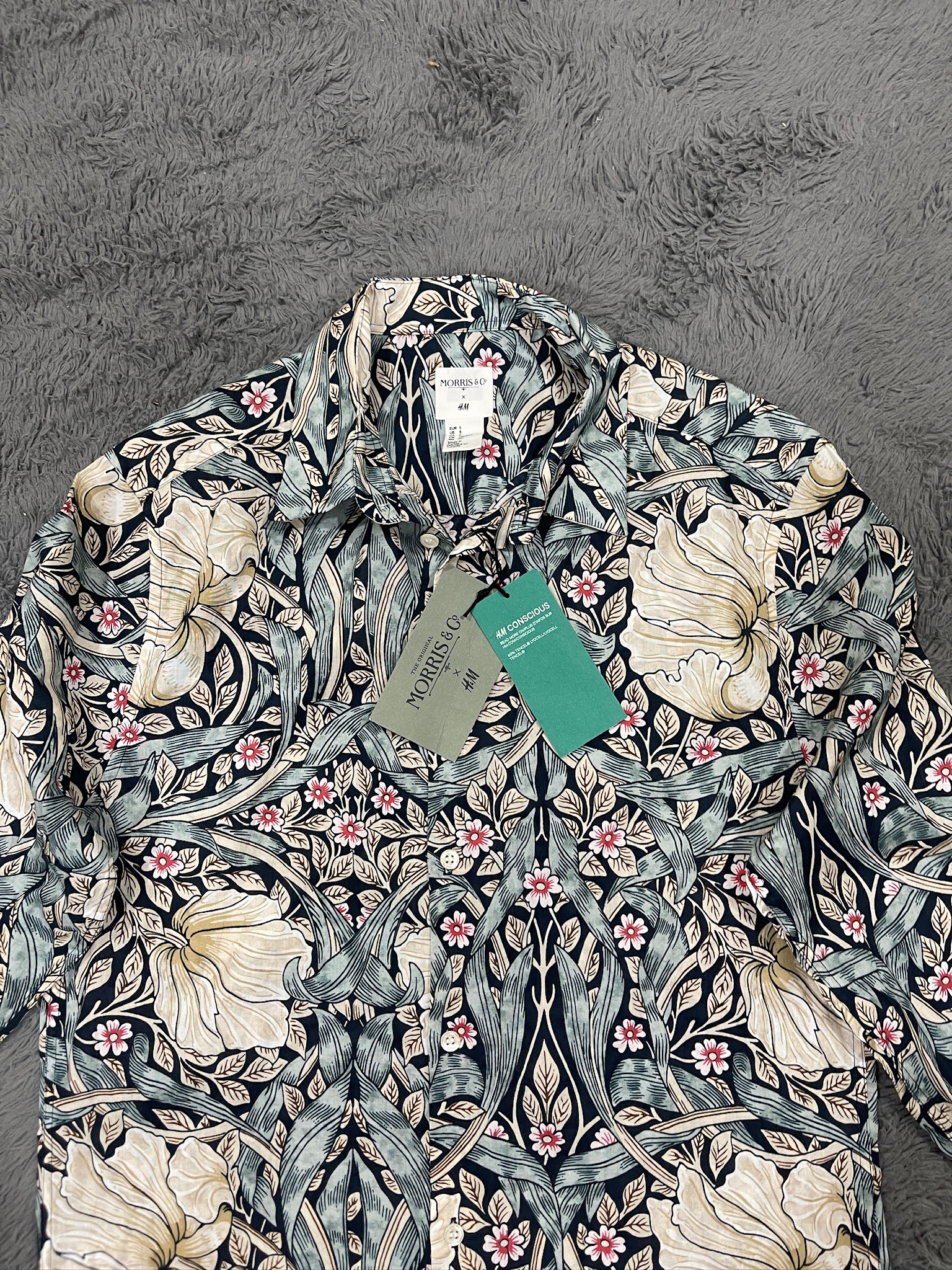 Men's Floral Long-Sleeve Shirt