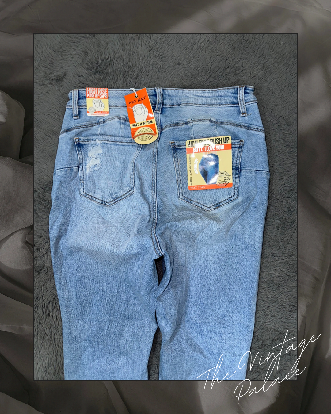 Light Wash High Waist Jeans