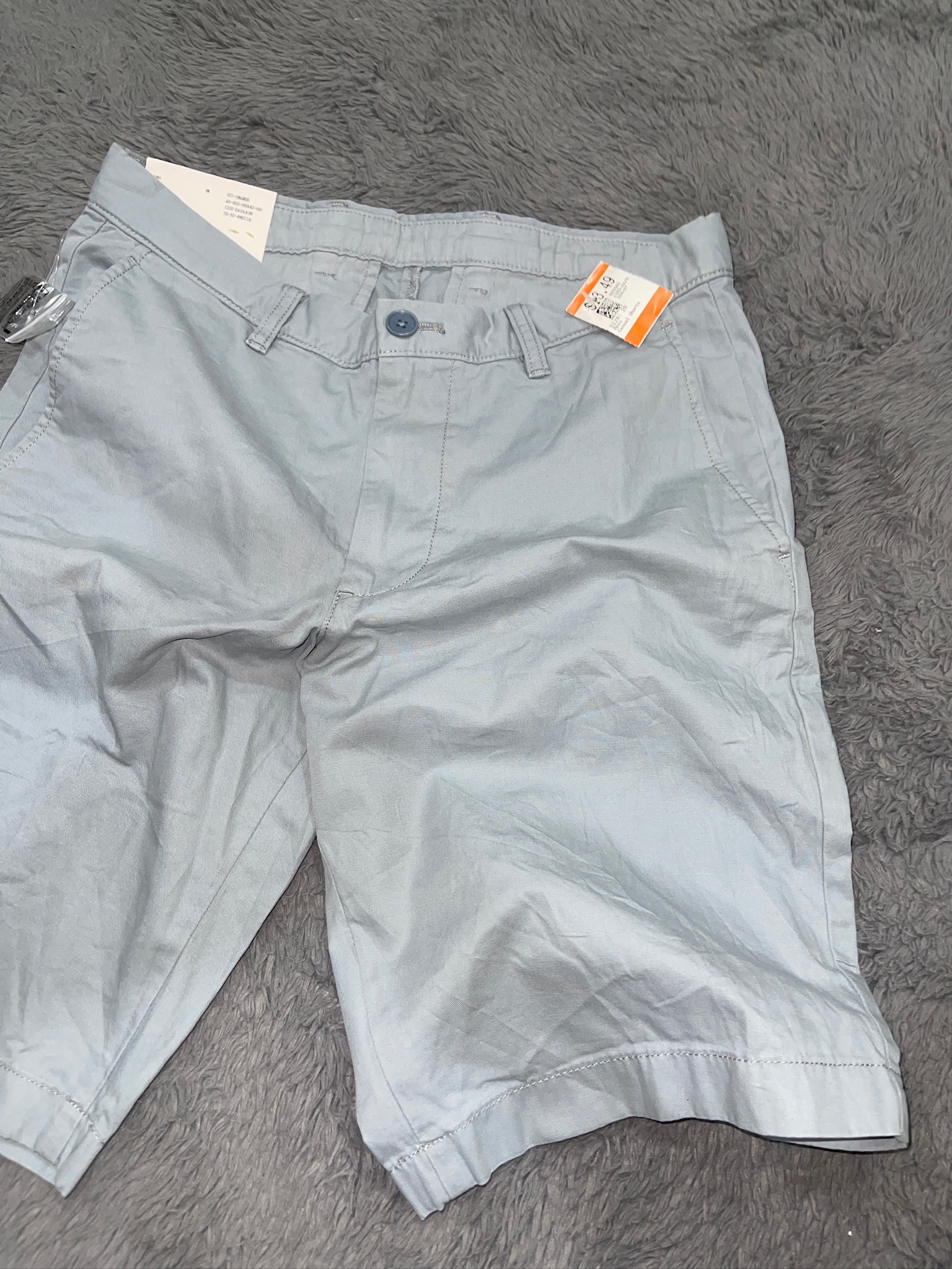Light Gray Casual Shorts