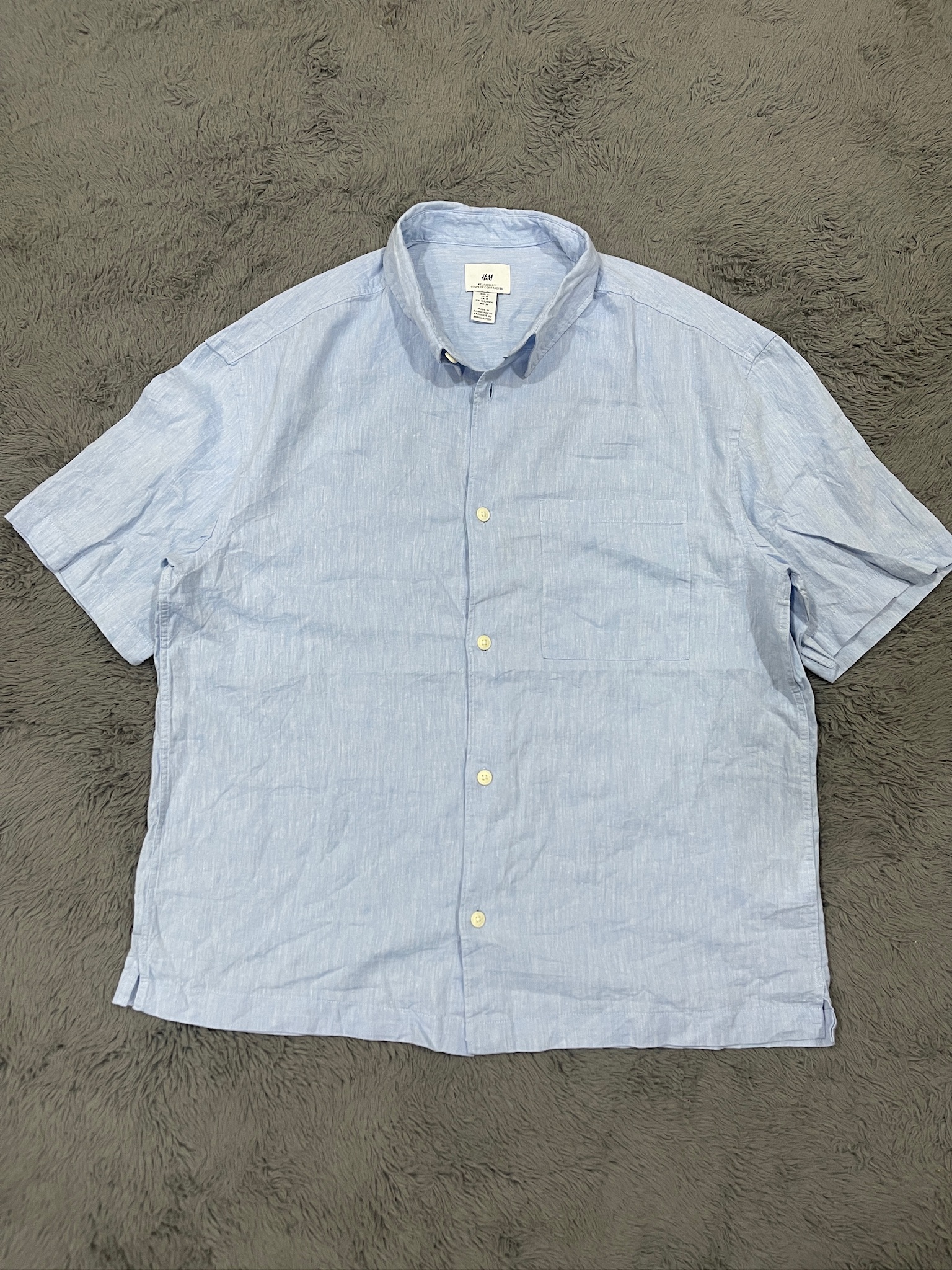 Light Blue Short Sleeve Shirt