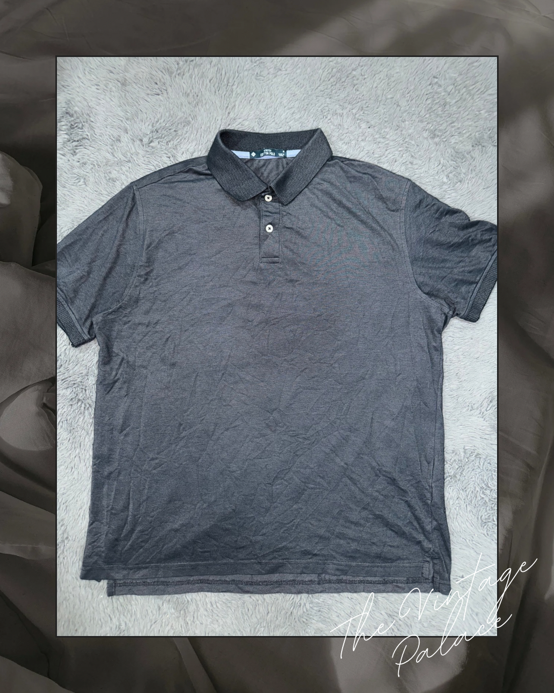 Men's Dark Gray Polo Shirt