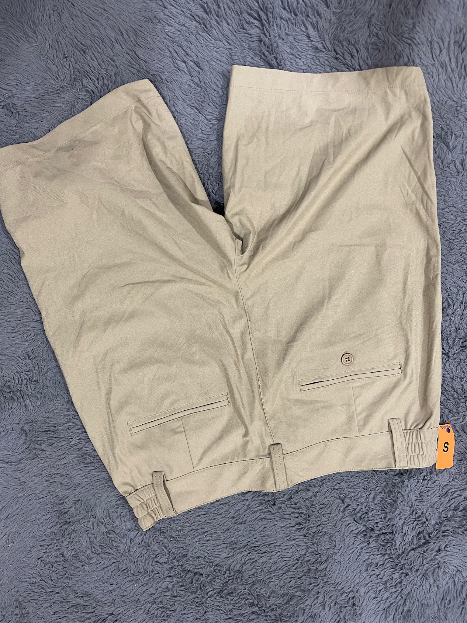 Beige Casual Shorts