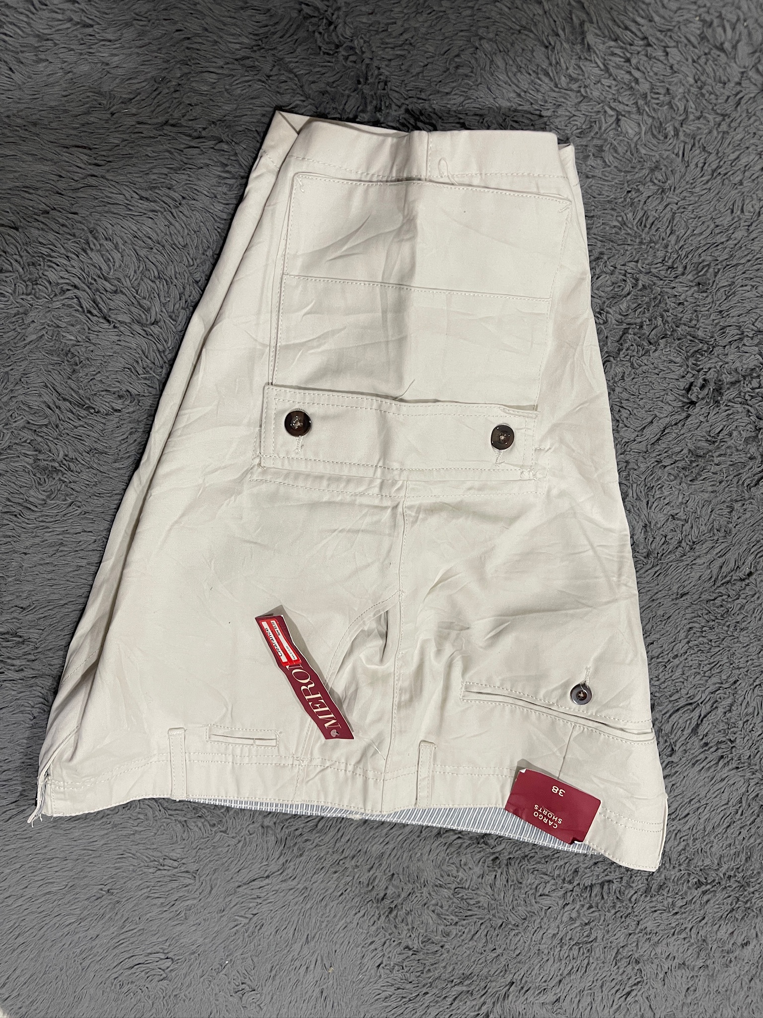 White Cargo Shorts