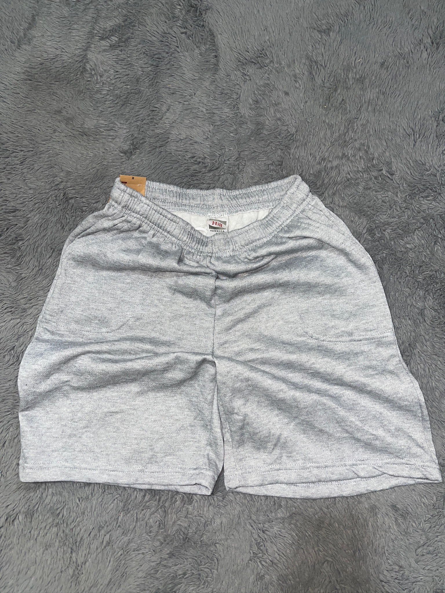 Gray Cotton Shorts