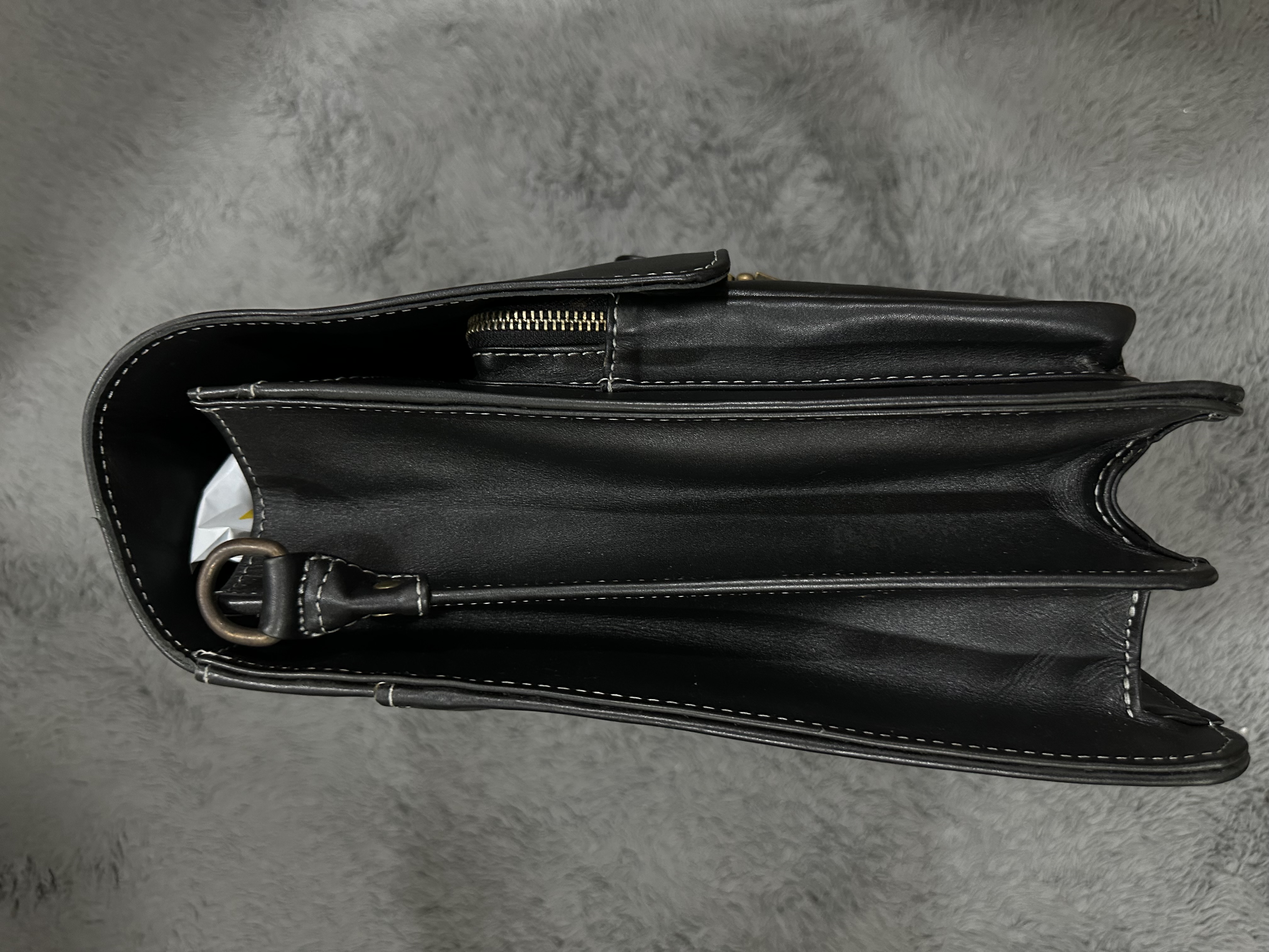 Black Leather Shoulder Bag